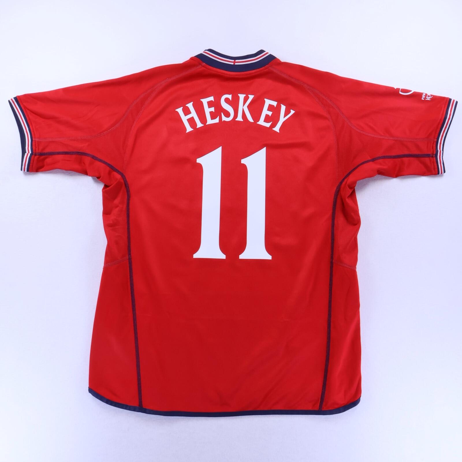 England Heskey #11 2002/04 Away Shirt - Reversible - 2XL- FRONT