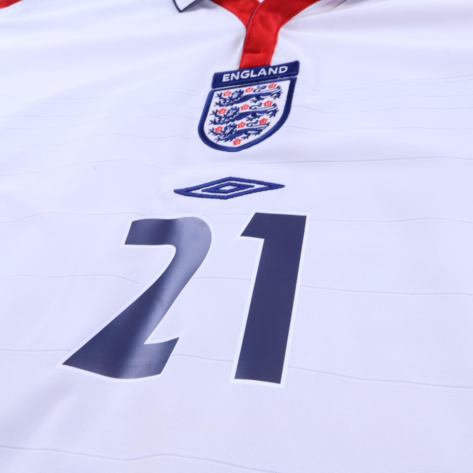 England Heskey #21 2003/05 Home Shirt - Reversible - 2XL