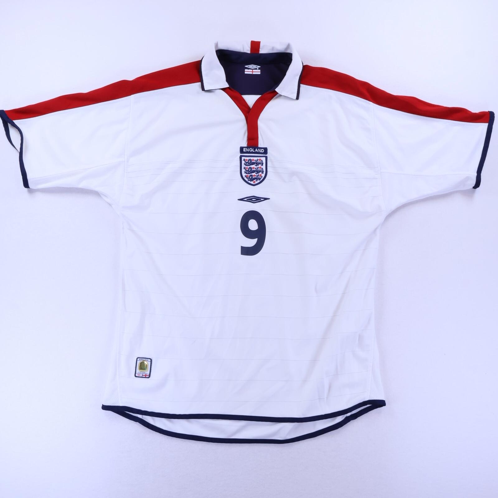 England Rooney #9 2003/05 Home Shirt - L
