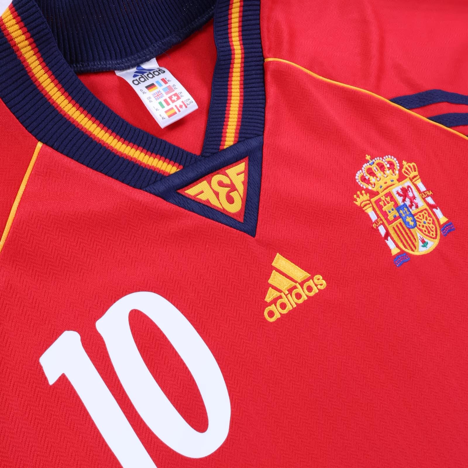 Spain Raul #10 1998/99 Home Shirt - XL