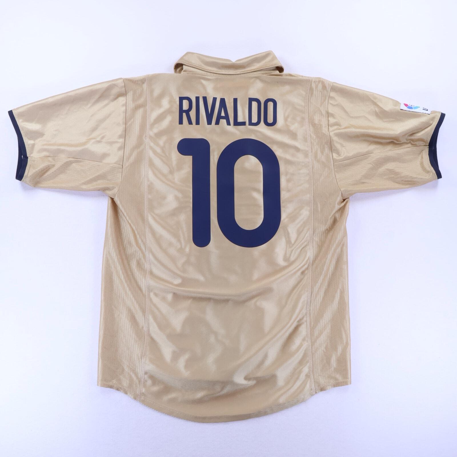 Barcelona Rivaldo #10 2001/03 Away Shirt - L
