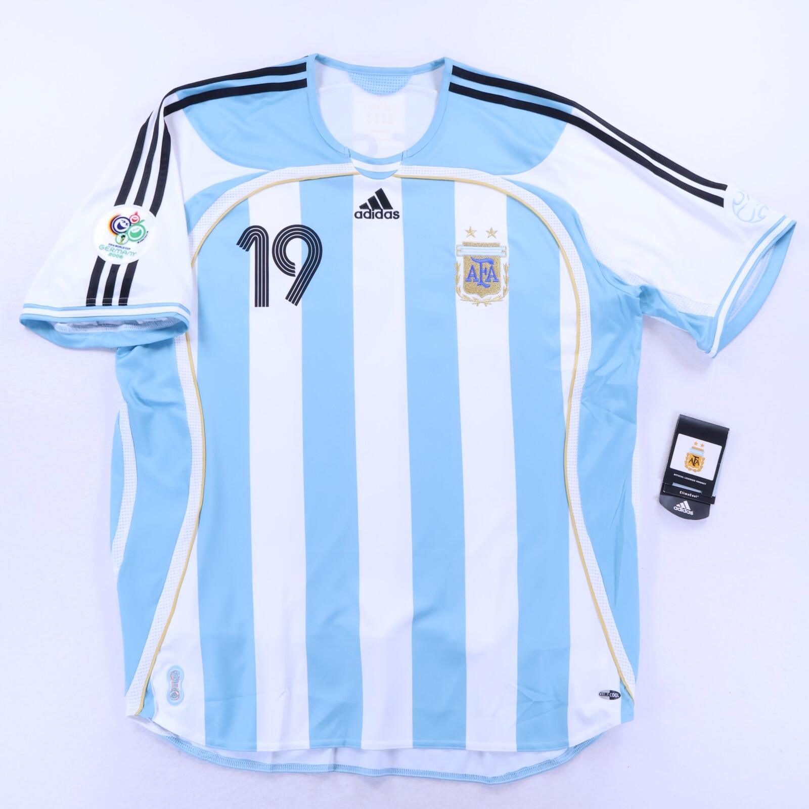 *NWT* Argentina Messi #19 2005/07 Home Shirt - XL