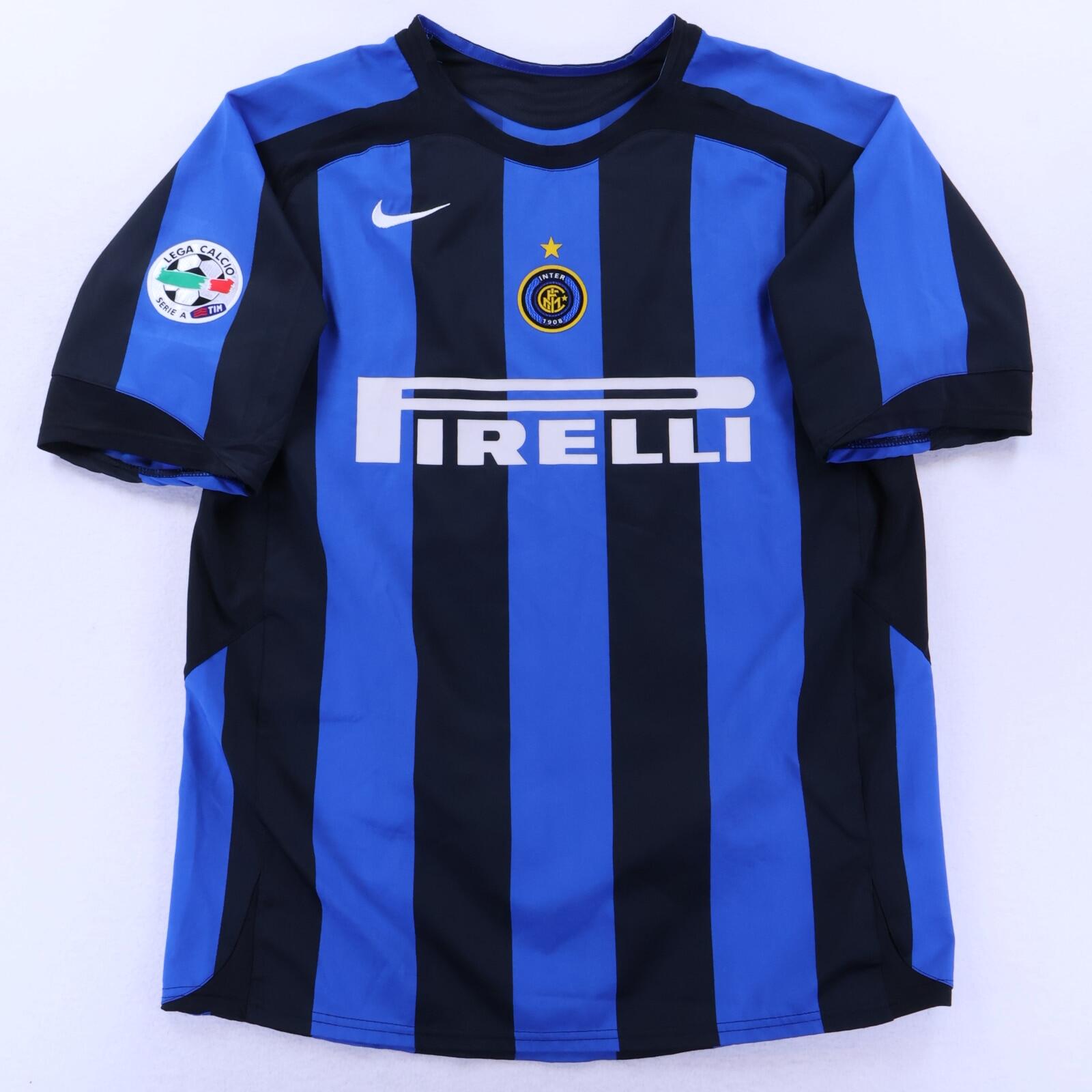 Inter Milan Adriano #10 2004/05 Home Shirt - L