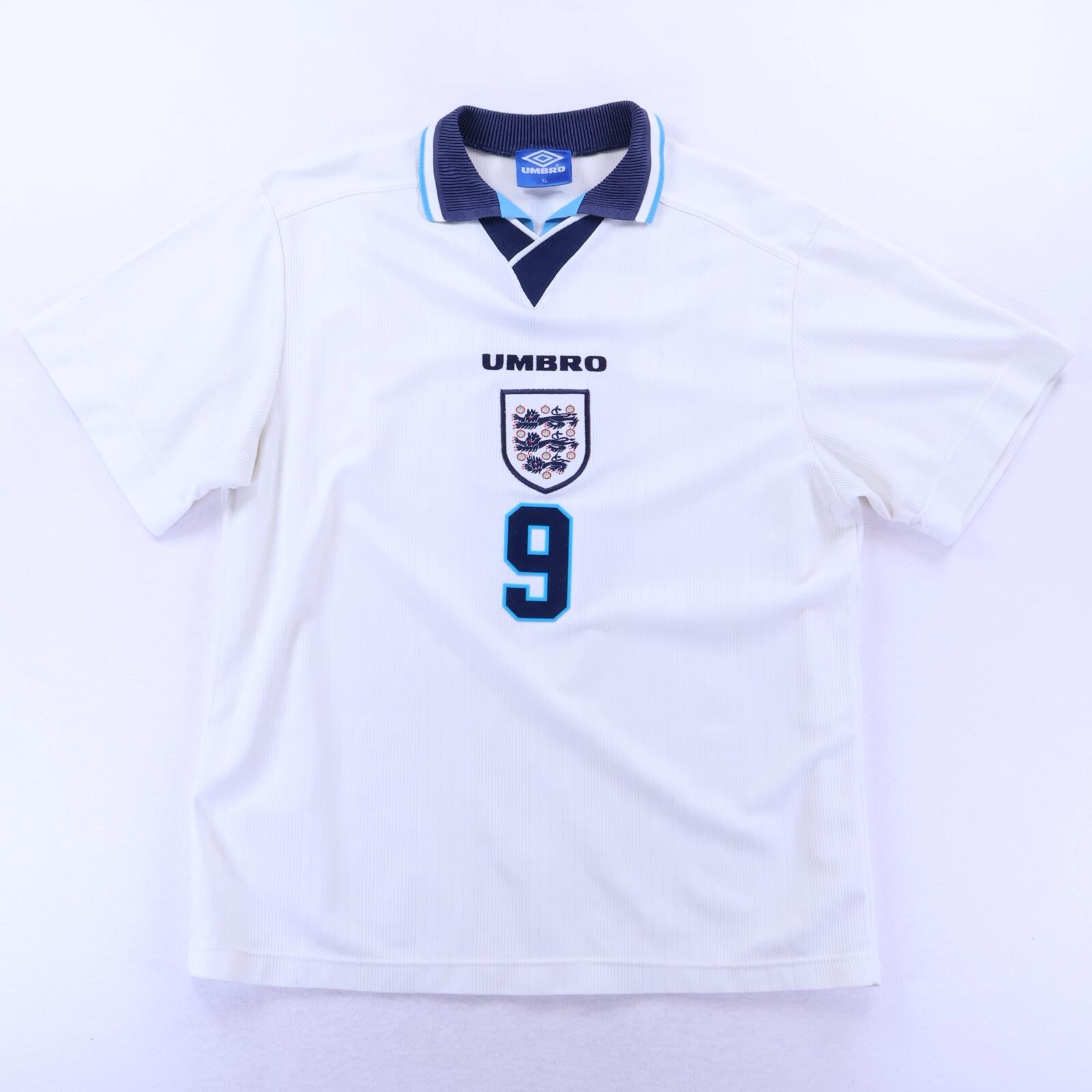 England Shearer #9 1995/97 Home Shirt - XL