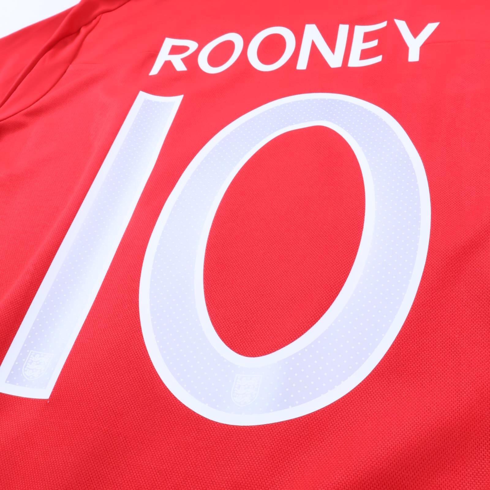 England Rooney #10 2010/11 Away Shirt - Long Sleeve - L