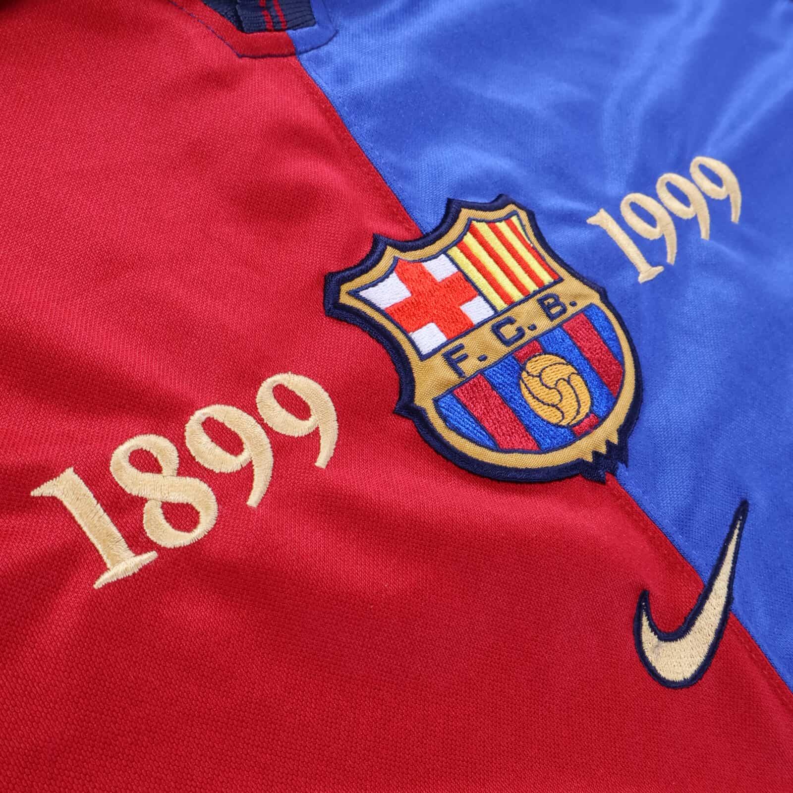 Barcelona Rivaldo #11 1999/00 Home Shirt - M