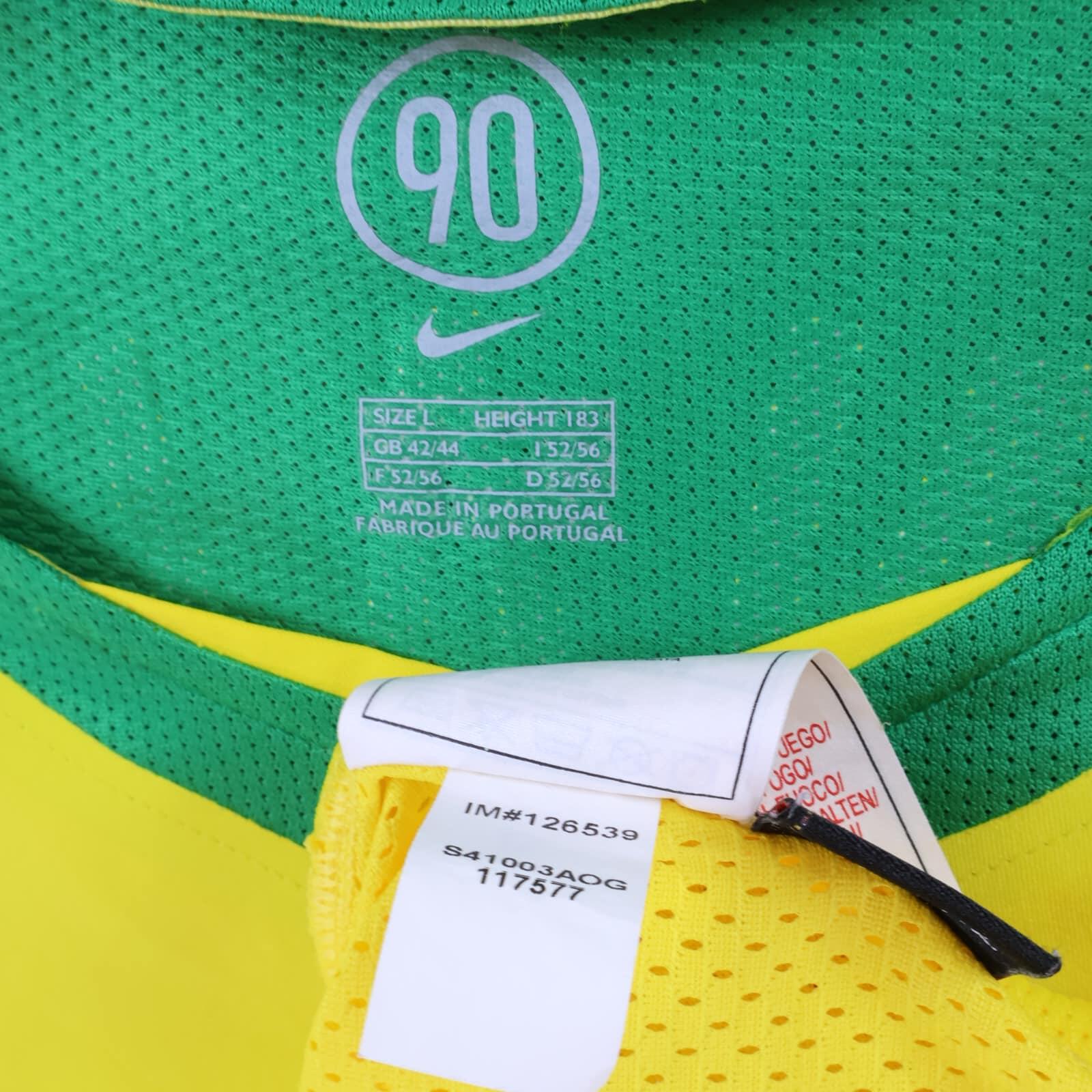 Brazil Ronaldo #9 2004/06 Home Shirt - L
