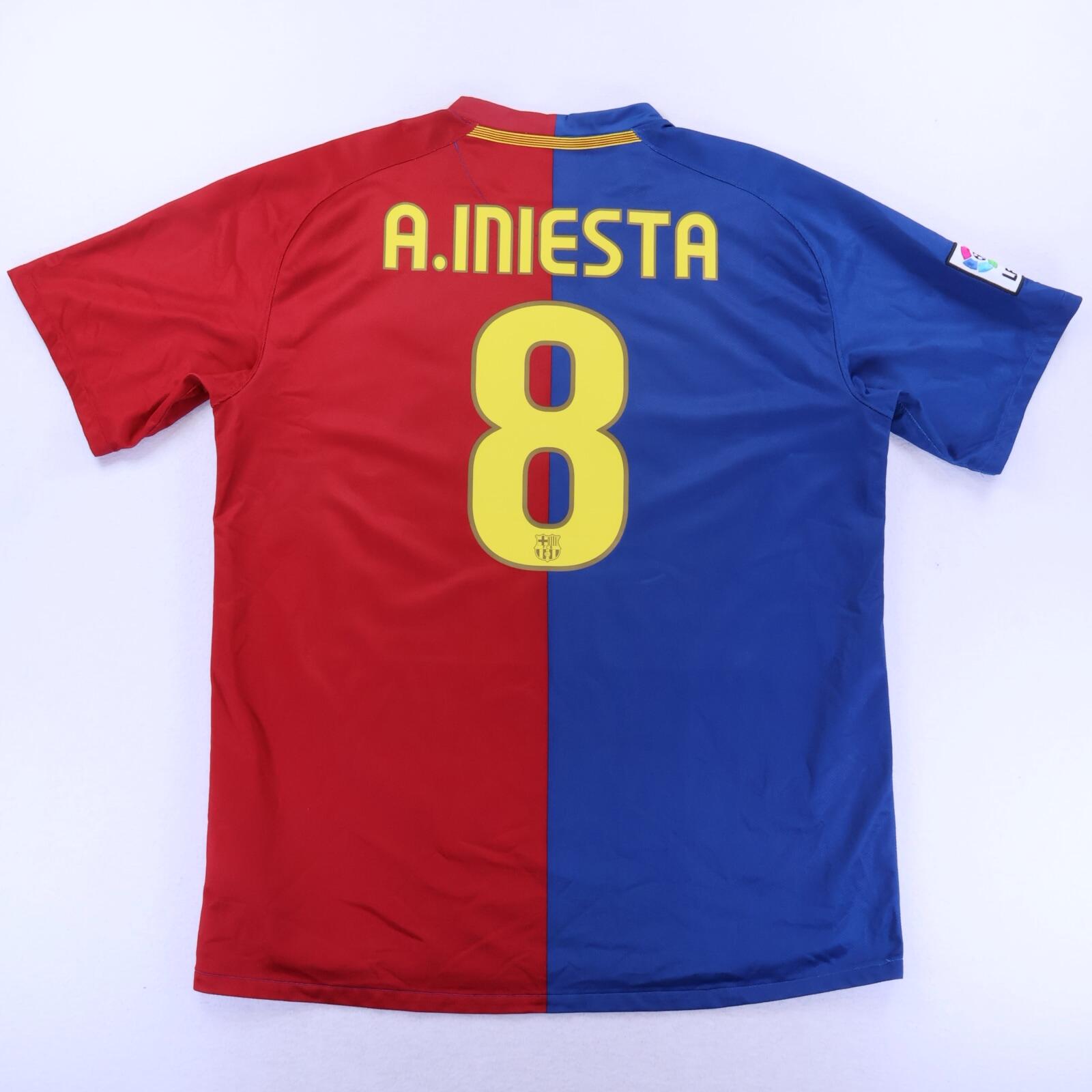 Barcelona A. Iniesta #8 2008/09 Home Shirt - XL