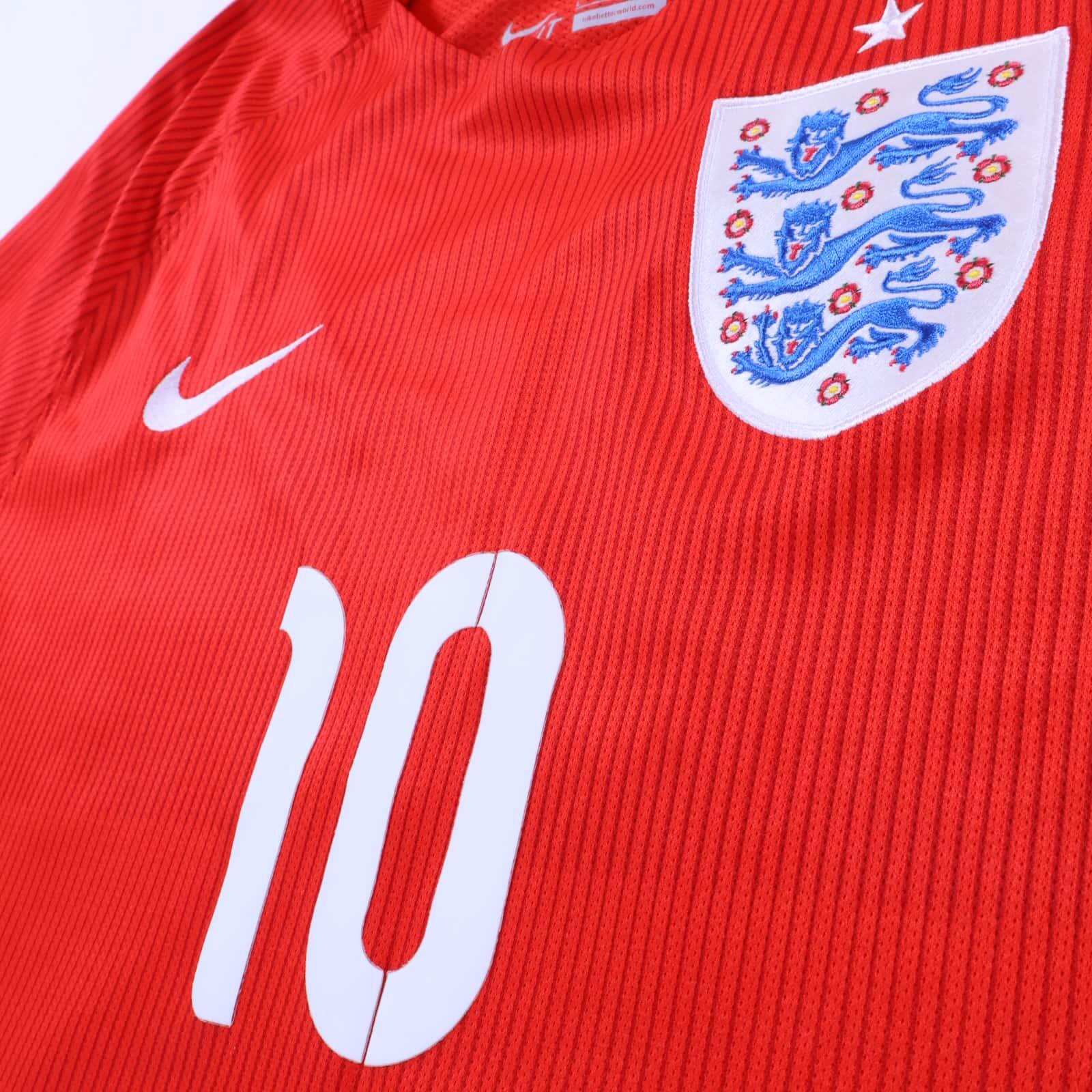 England #10 2014/15 Away Shirt - Player Issue - L