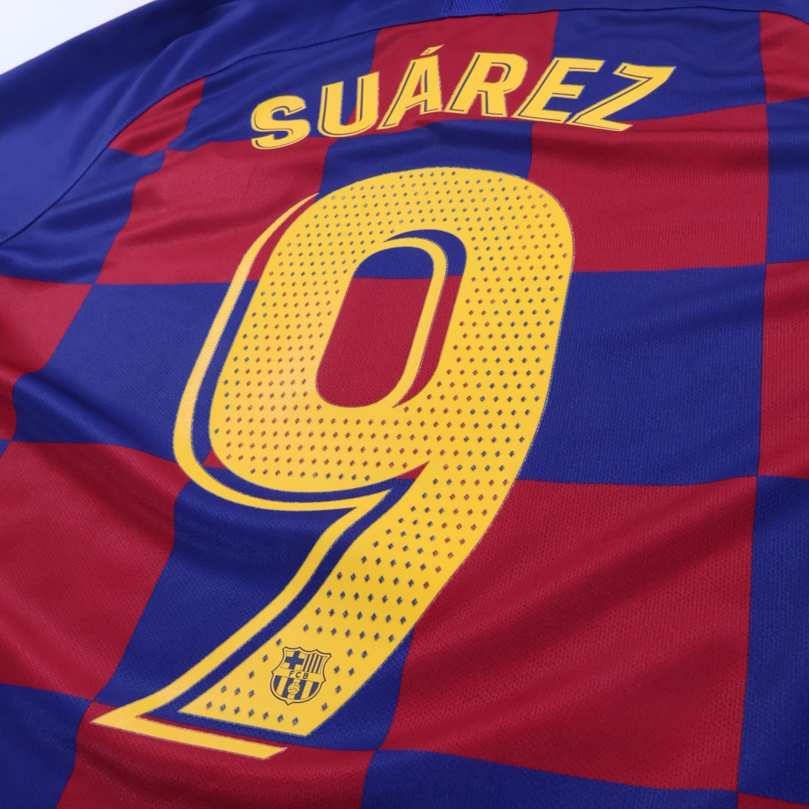 Barcelona Suarez #9 2019/20 Home Shirt - M