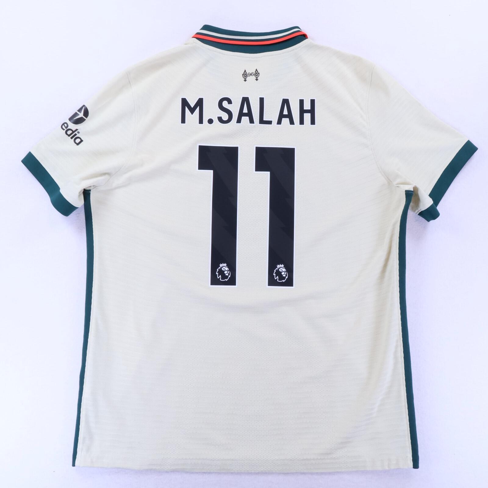 Liverpool F.C M. Salah #10 2021/22 Away Shirt - Player Issue - XL