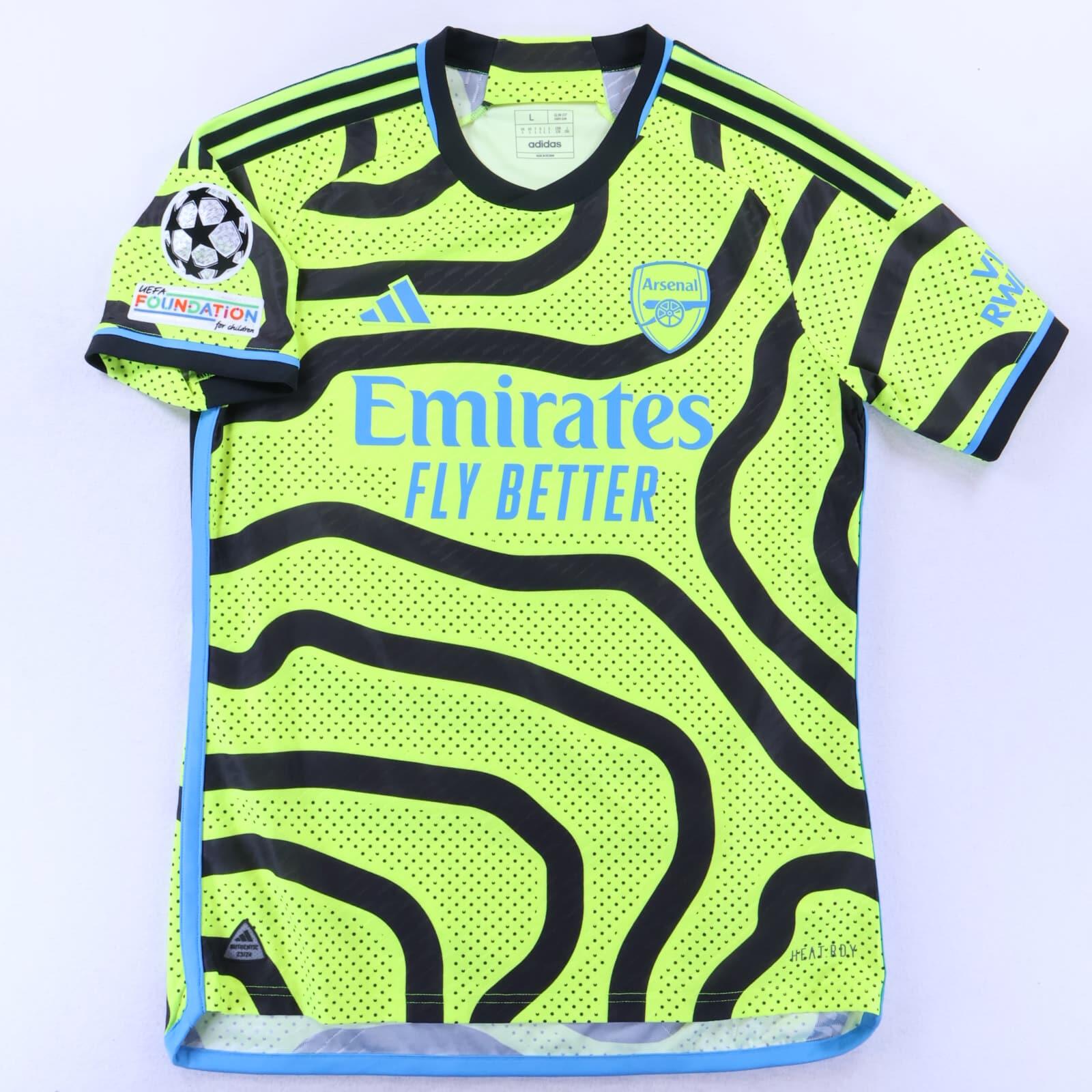 Arsenal Odegaard #8 2023/24 Away Shirt - Player Issue - L