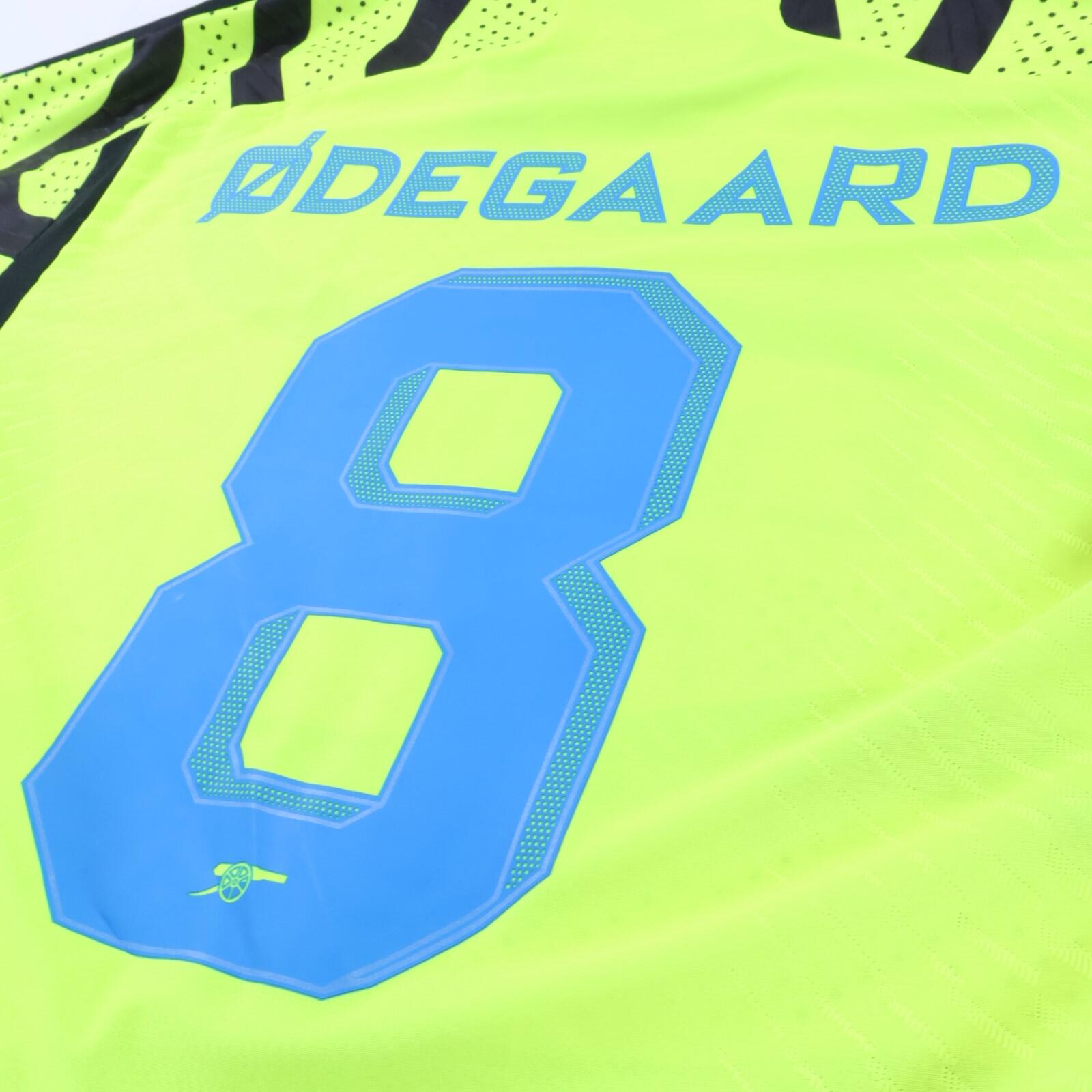 Arsenal Odegaard #8 2023/24 Away Shirt - Player Issue - L