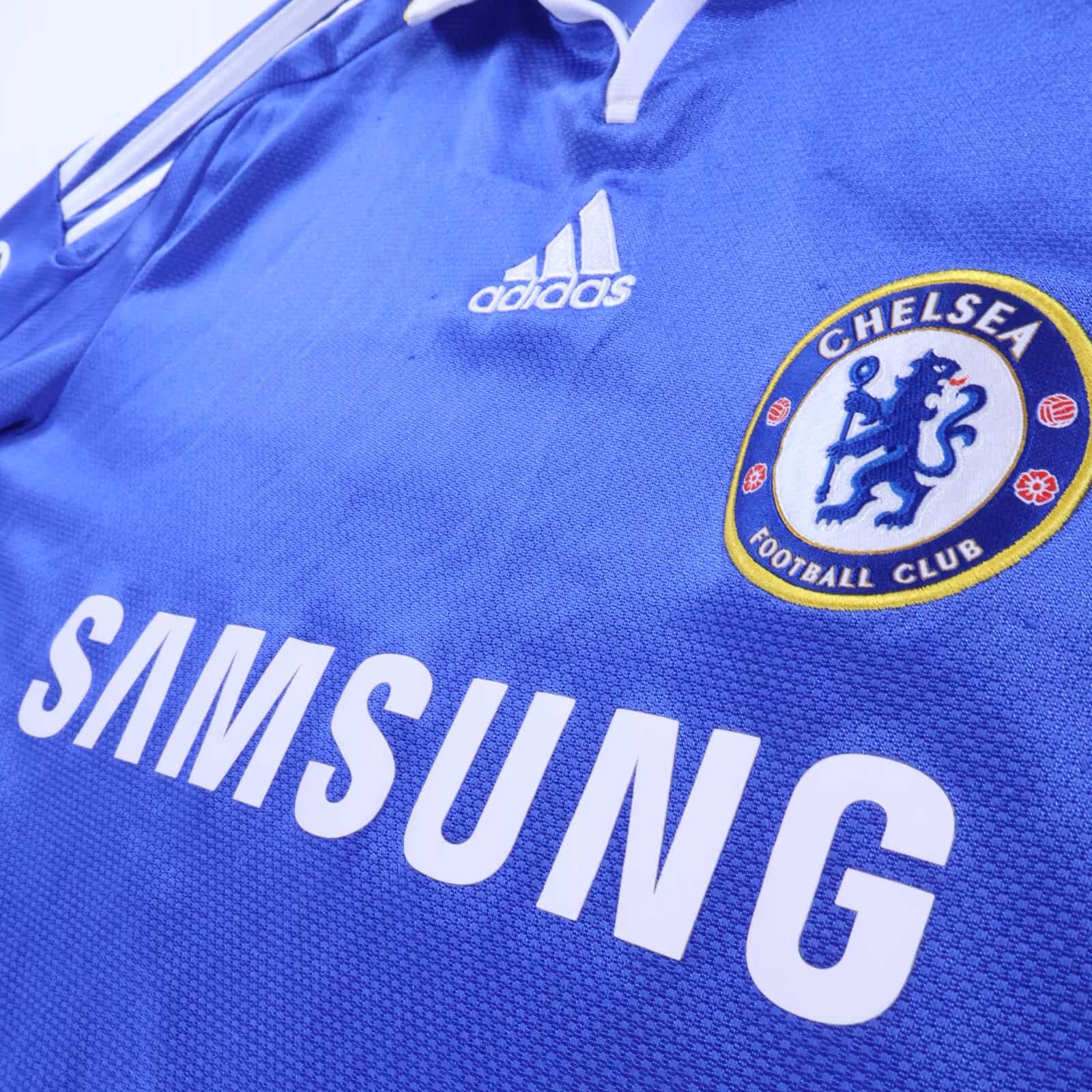Chelsea Drogba #11 2008/09 Home Shirt - M