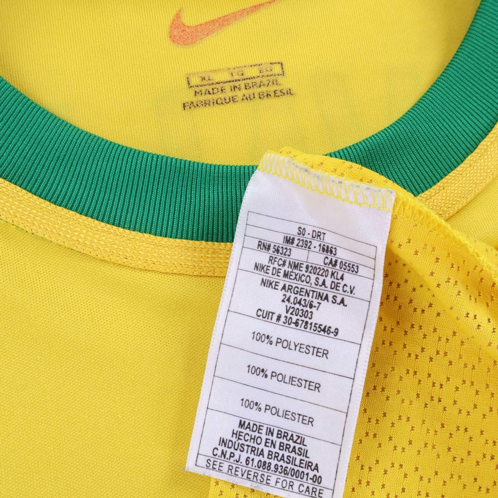 Brazil 2002/04 Home Shirt - XL