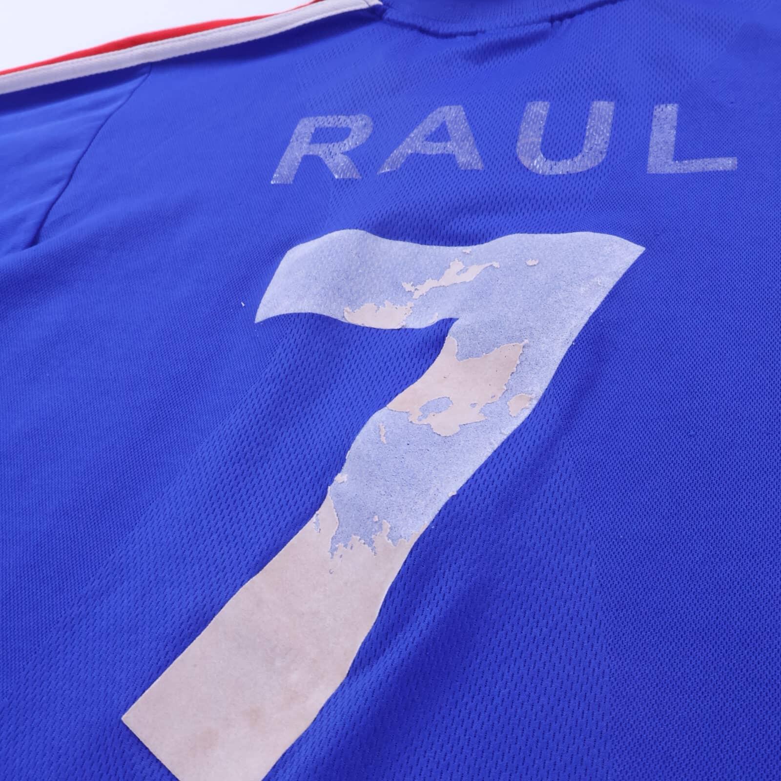 France Raul #7 2000/02 Home Shirt - L