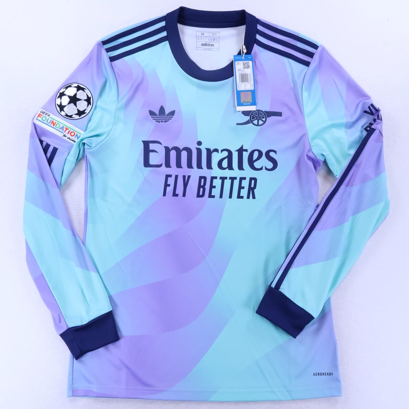 *NWT* Arsenal Calafiori #33 2024/25 Third Shirt - Long Sleeve - M