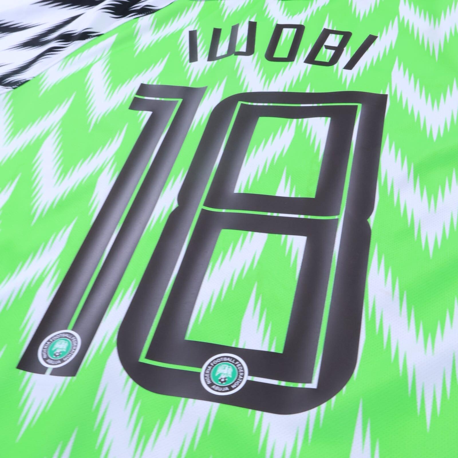 Nigeria Iwobi #18 2018/19 Home Shirt - M