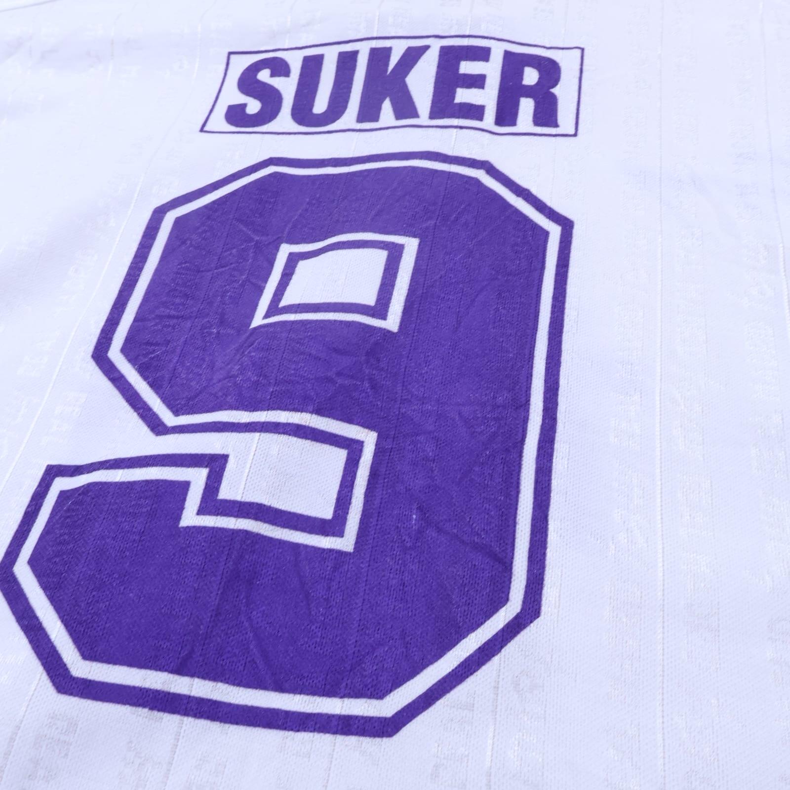 Real Madrid Suker #9 1996/97 Home Shirt - 2XL