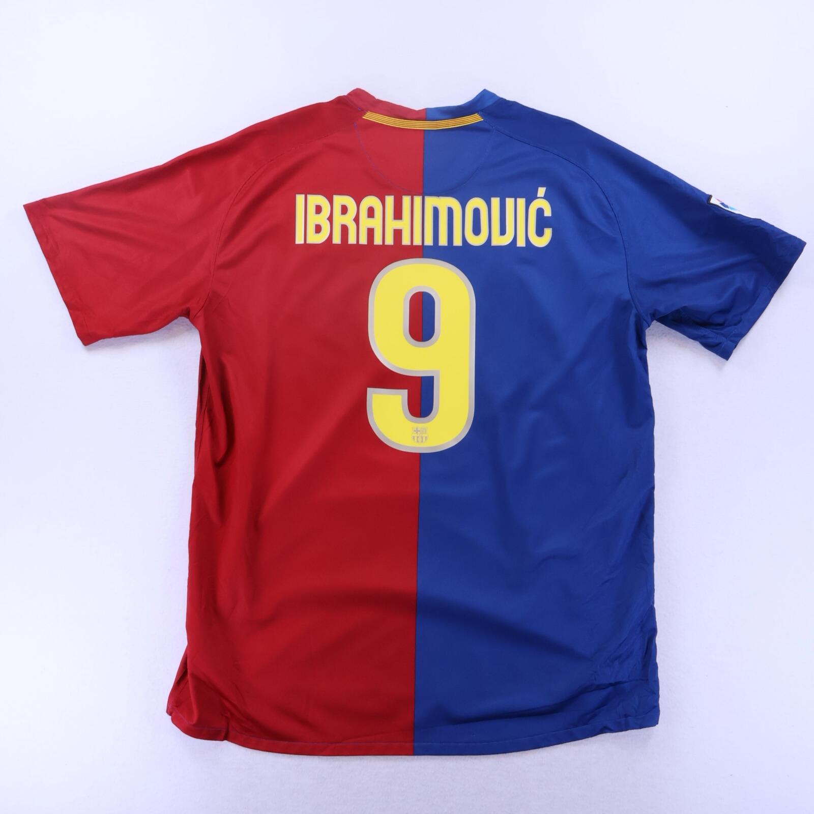 Barcelona Ibrahimović #9 2008/09 Home Shirt - XL