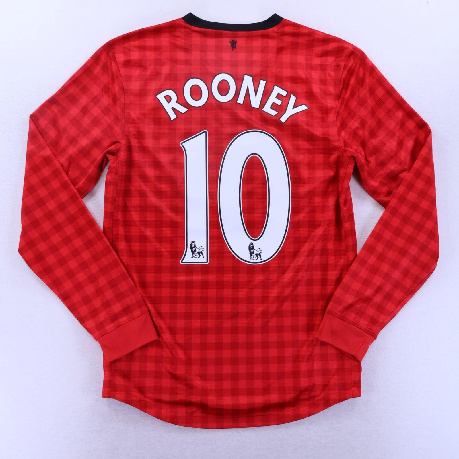 Manchester United Rooney #10 2012/13 Home Shirt - Long Sleeve - S