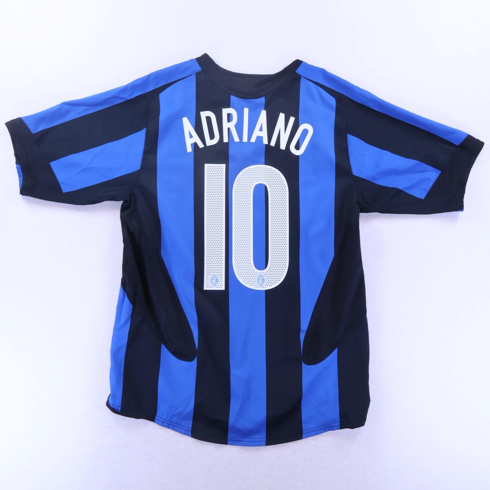 Inter Milan Adriano #10 2004/05 Home Shirt - M