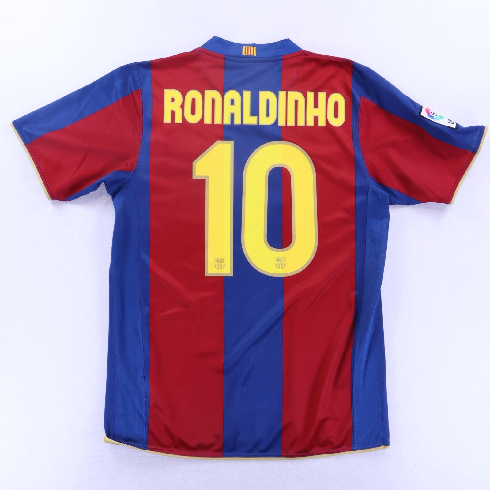 Barcelona Ronaldinho #10 2007/08 Home Shirt - M