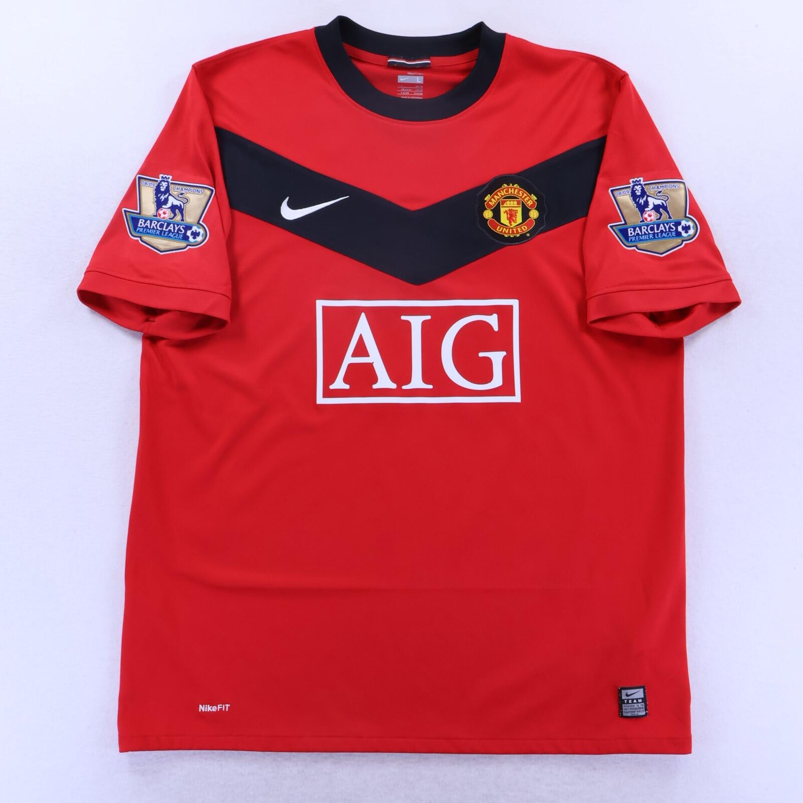 Manchester United Vidic #15 2009/10 Home Shirt - L