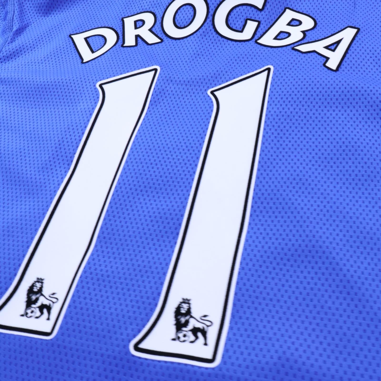 Chelsea Drogba #11 2009/10 Home Shirt - M