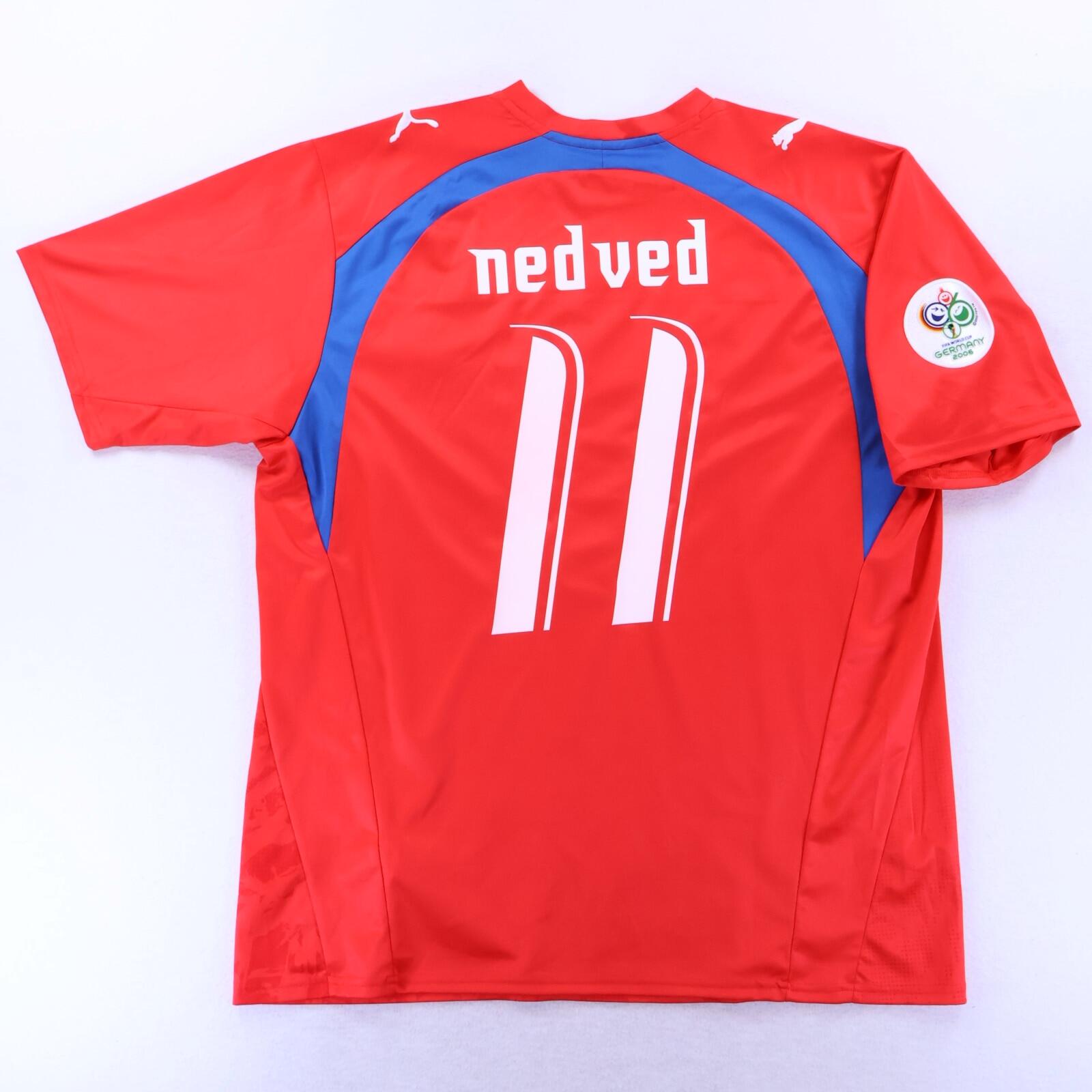 Czech Republic Nedved #11 2006/08 Puma Basic Home Shirt - XL