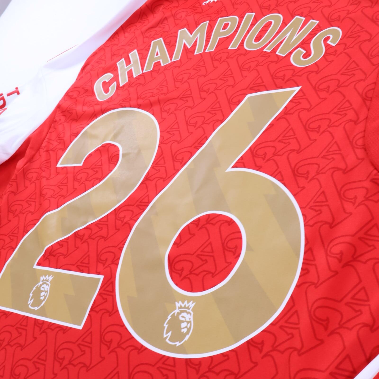 *NWT* Arsenal Champions #26 2025/26 Home Shirt - Long Sleeve - L