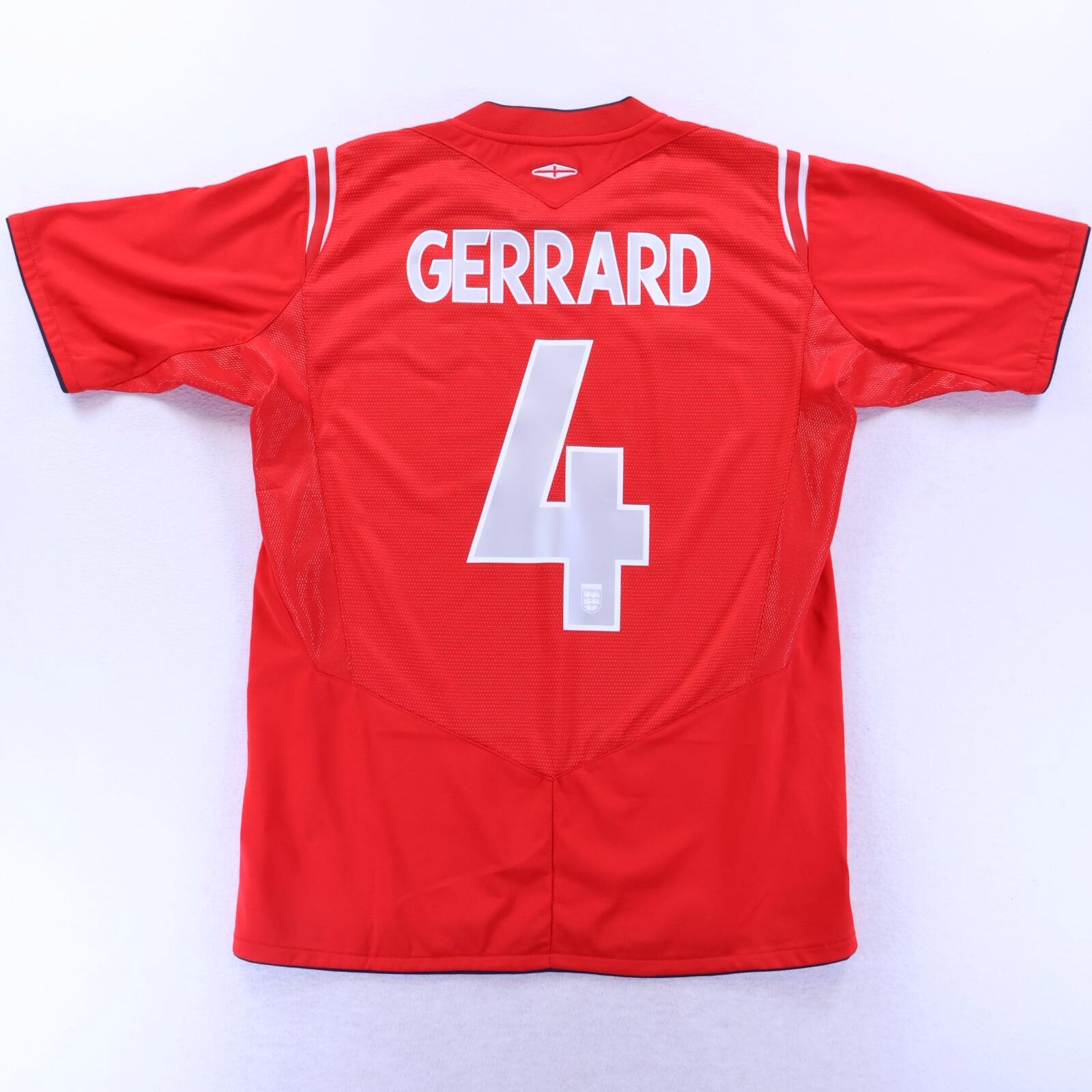 England Gerrard #4 2004/06 Away Shirt - M