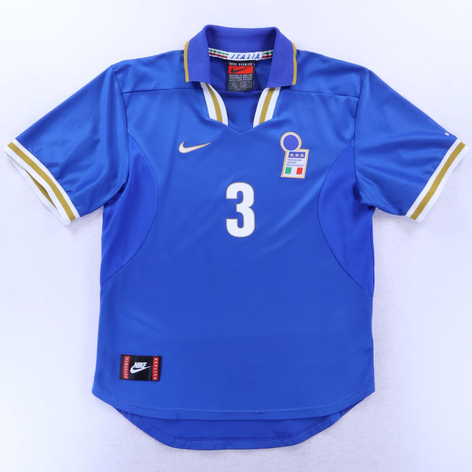 *MINT* Italy Maldini #3 1996/97 Home Shirt - M