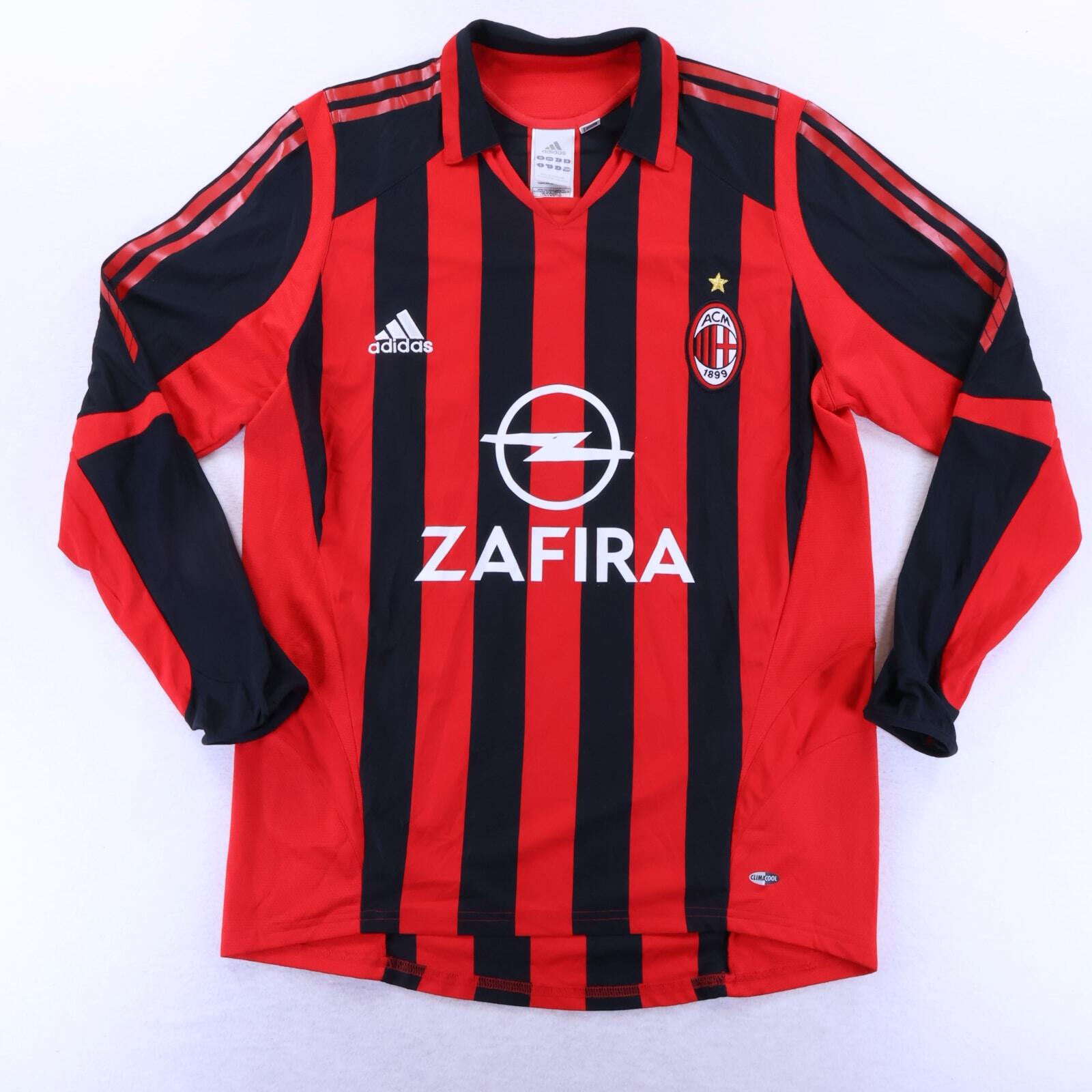 Ac Milan Shevchenko #7 2005/06 Home Shirt - Long Sleeve - M