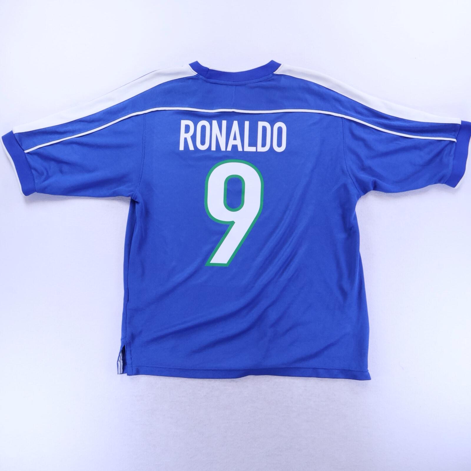 *MINT* Brazil Ronaldo #9 1998/00 Away Shirt - L