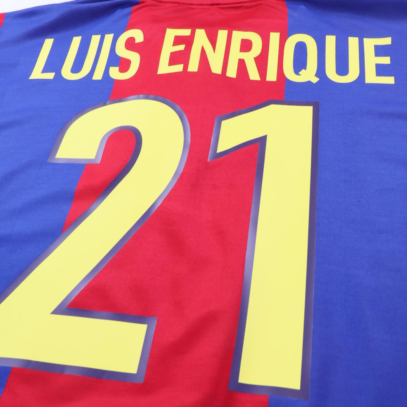 Barcelona Luis Enrique #21 2000/01 Home Shirt - XL
