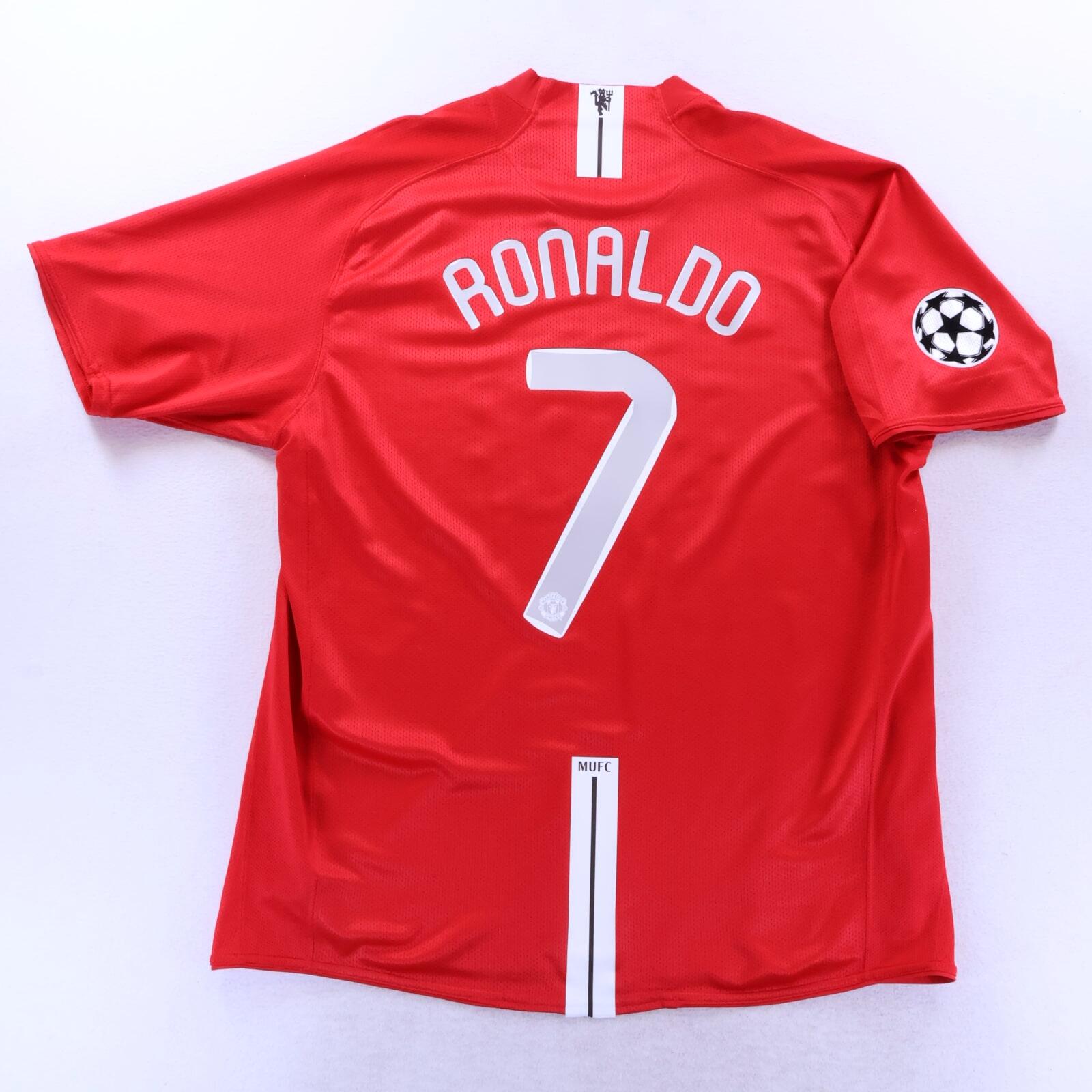 *MINT* Manchester United Ronaldo #7 2007/09 Home Shirt - XL