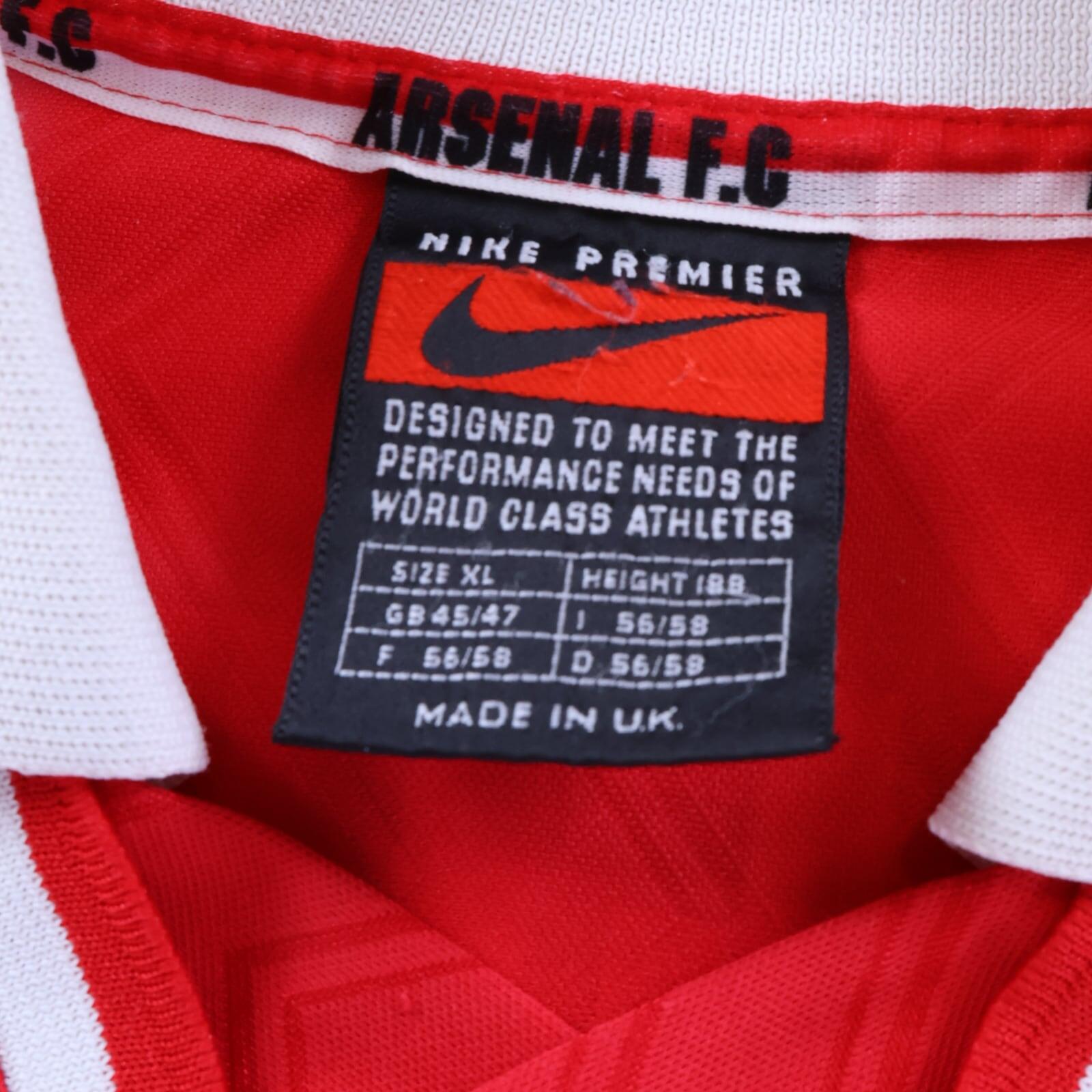 Arsenal Vieira #4 1996/98 Home Shirt - XL