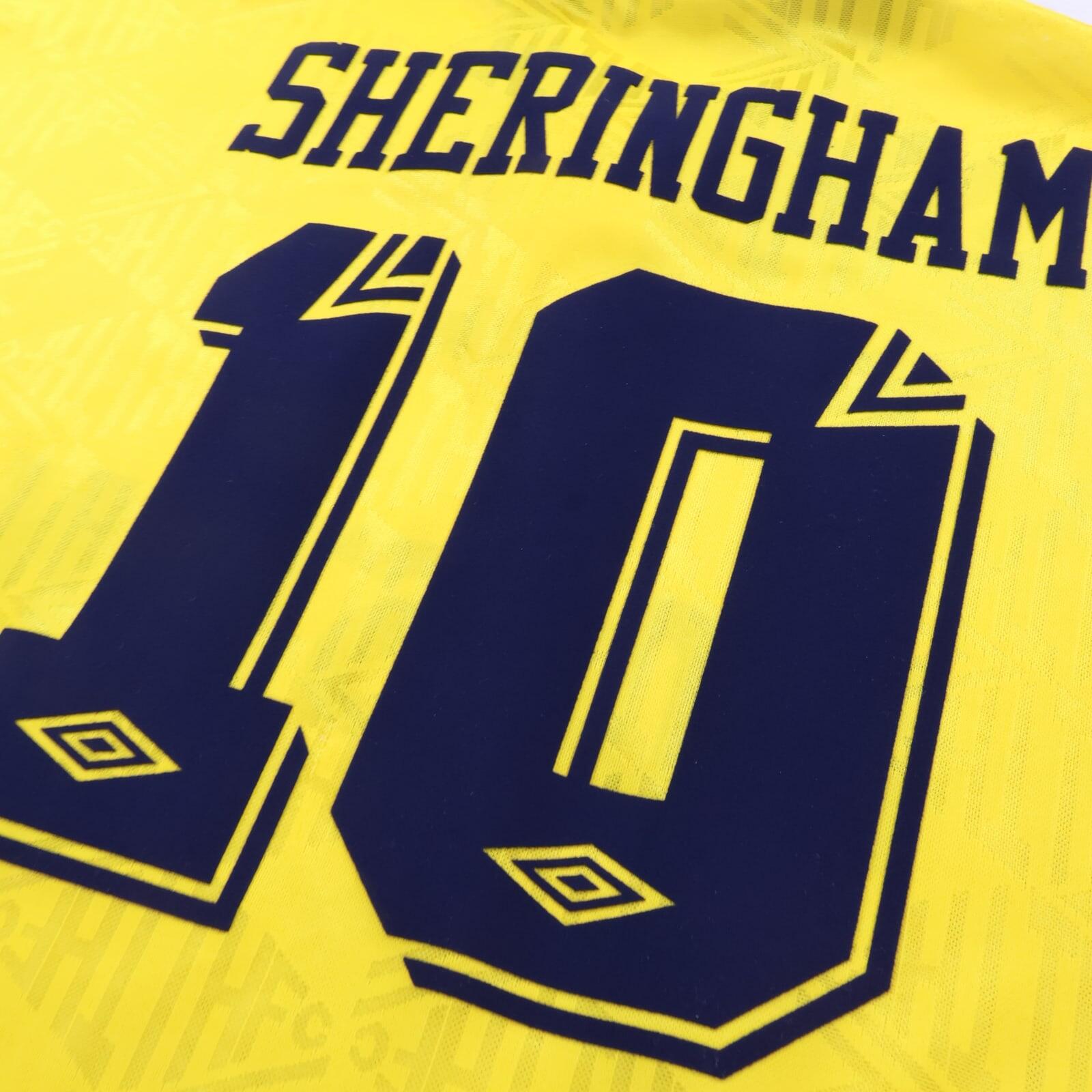*MINT* Tottenham Hotspur Sheringham #10 1991/95 Away Shirt - L
