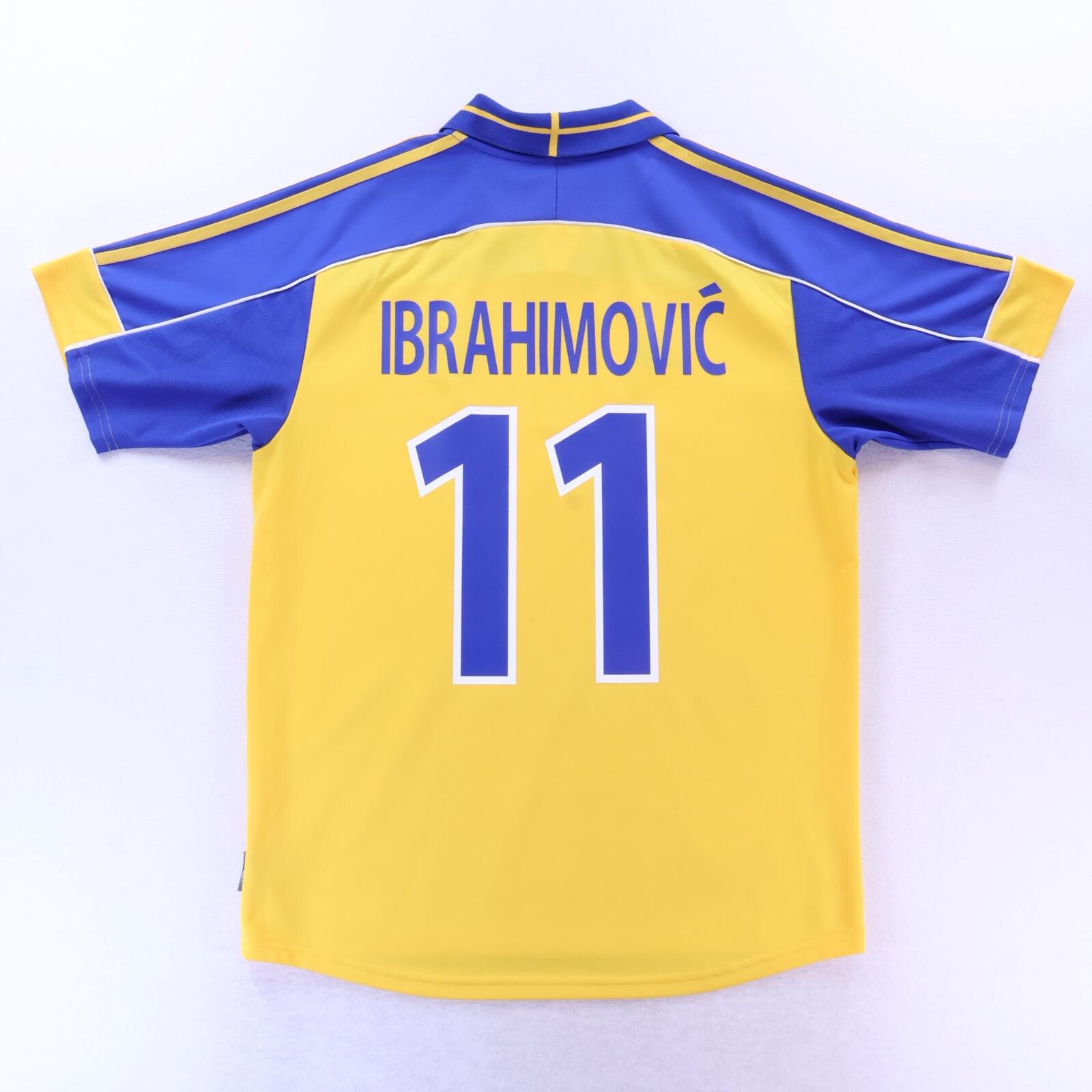 *MINT* Sweden Ibrahimović #11 2000/02 Home Shirt - M