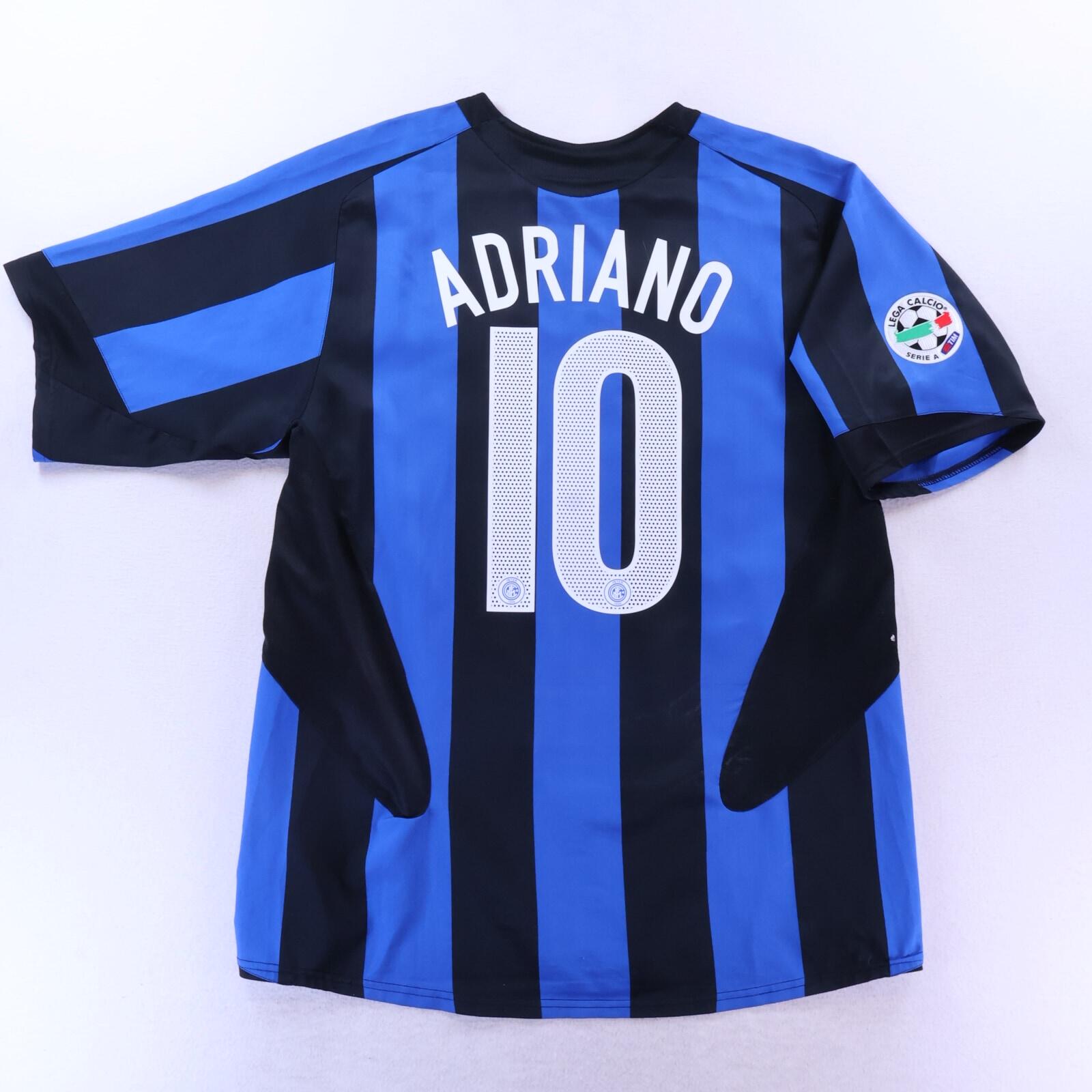 Inter Milan Adriano #10 2003/04 Home Shirt - L