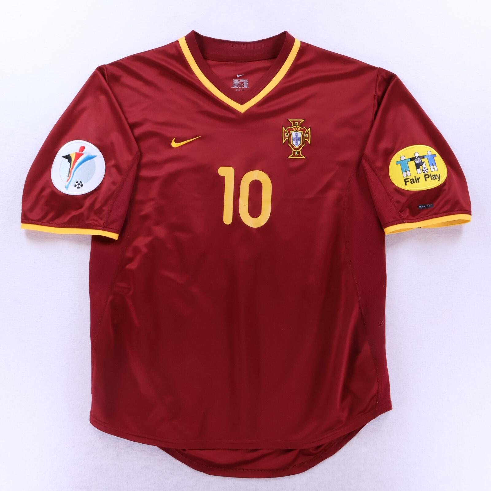 Portugal Rui Costa #10 2002 Home Shirt - M
