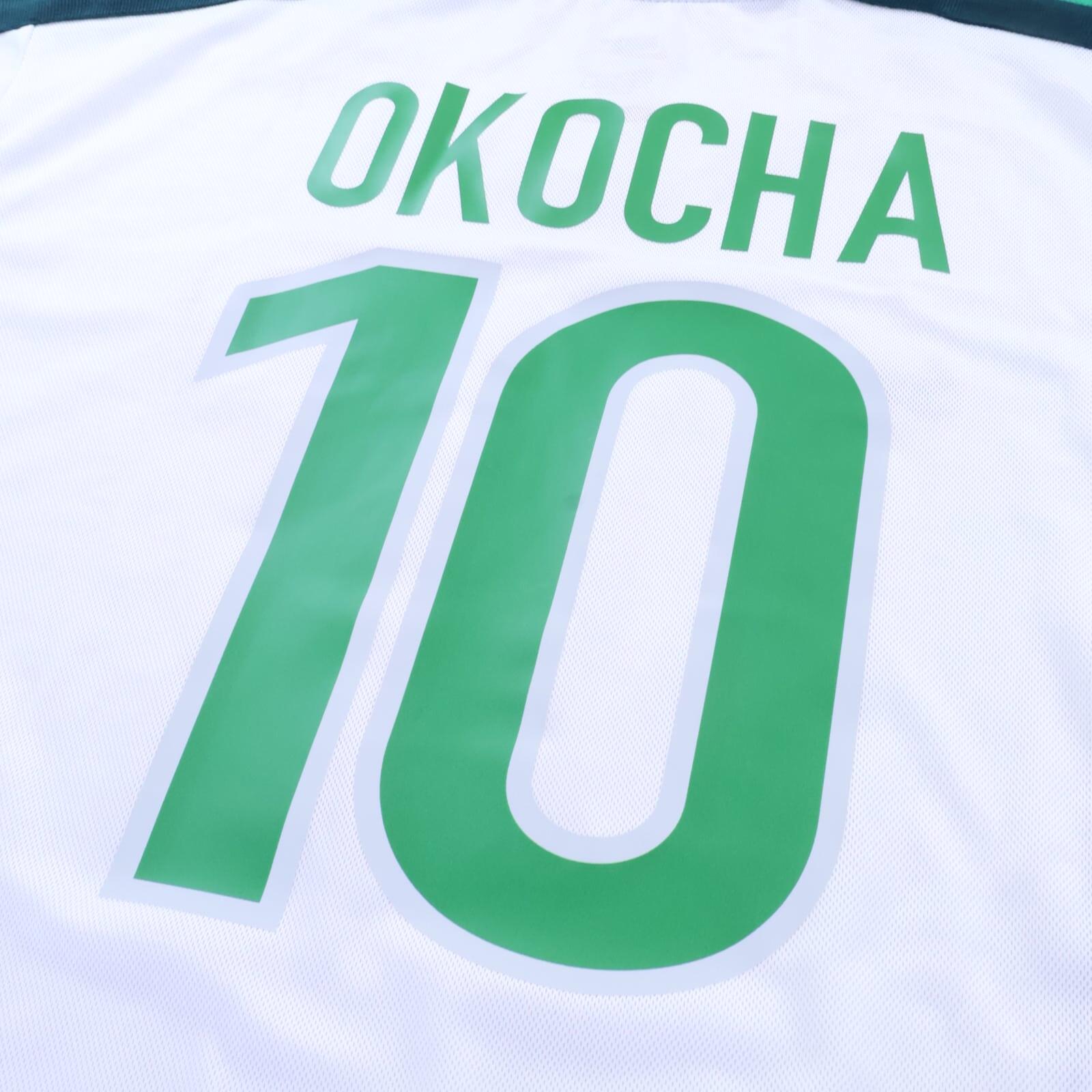 Nigeria Okocha #10 1998 Away Shirt - Long Sleeve - XL