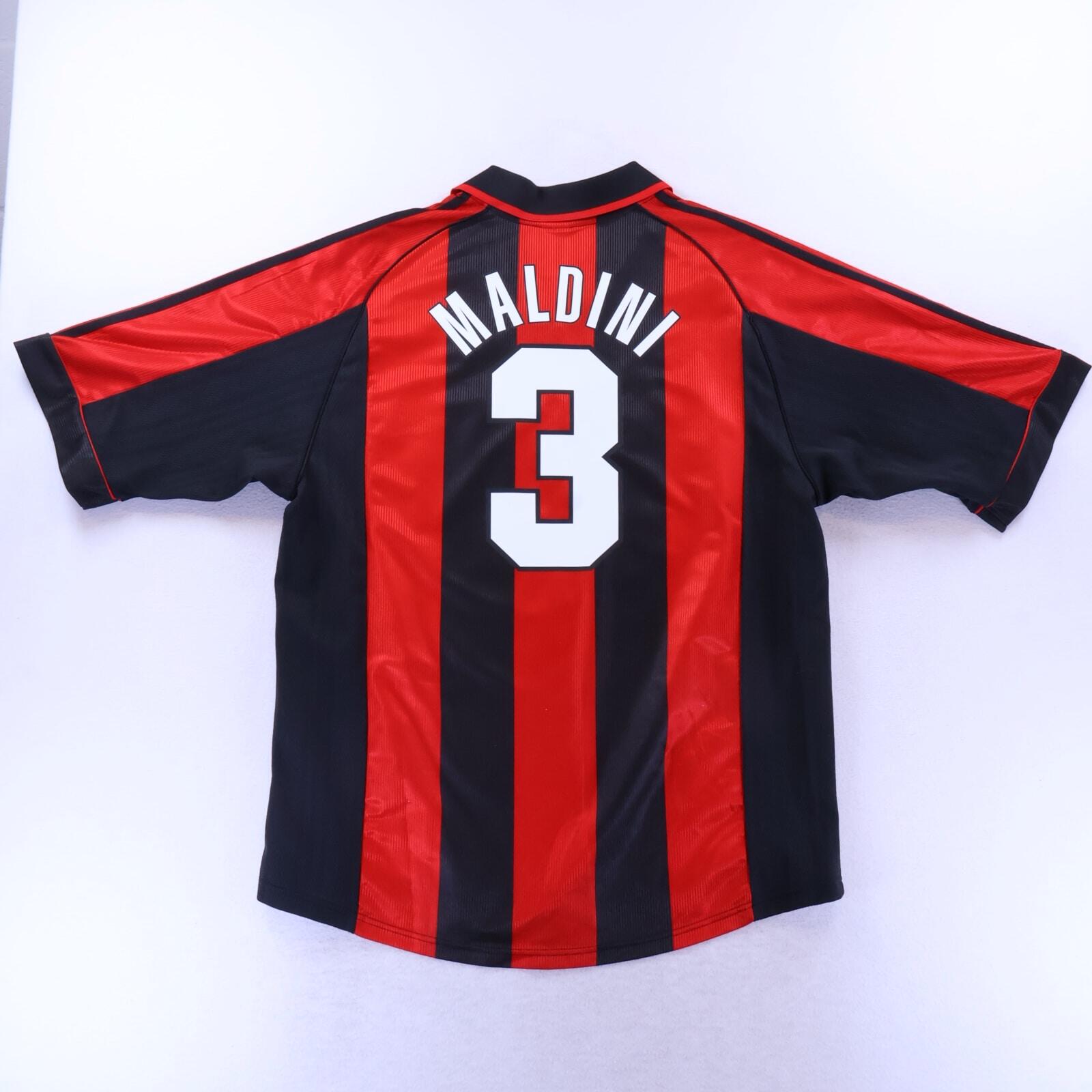 Ac Milan Maldini #3 1998/00 Home Shirt - XL
