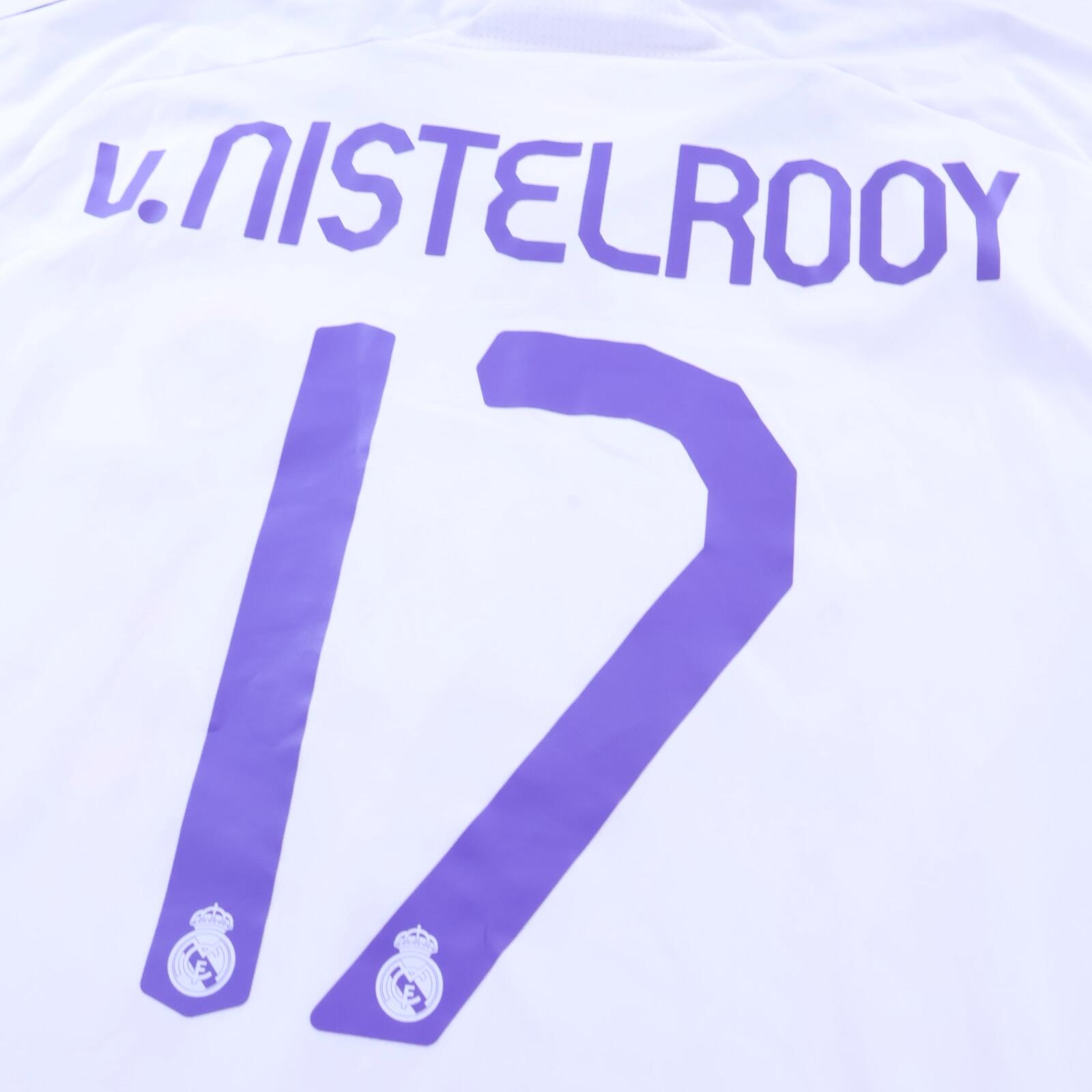 Real Madrid V. Nistelrooy #17 2007/08 Home Shirt - XL