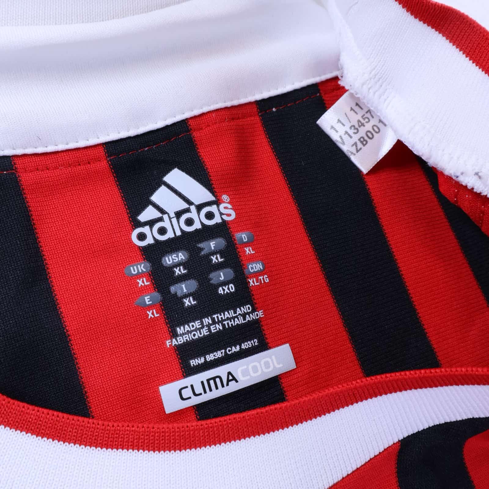 Ac Milan 2011/12 Home Shirt - XL