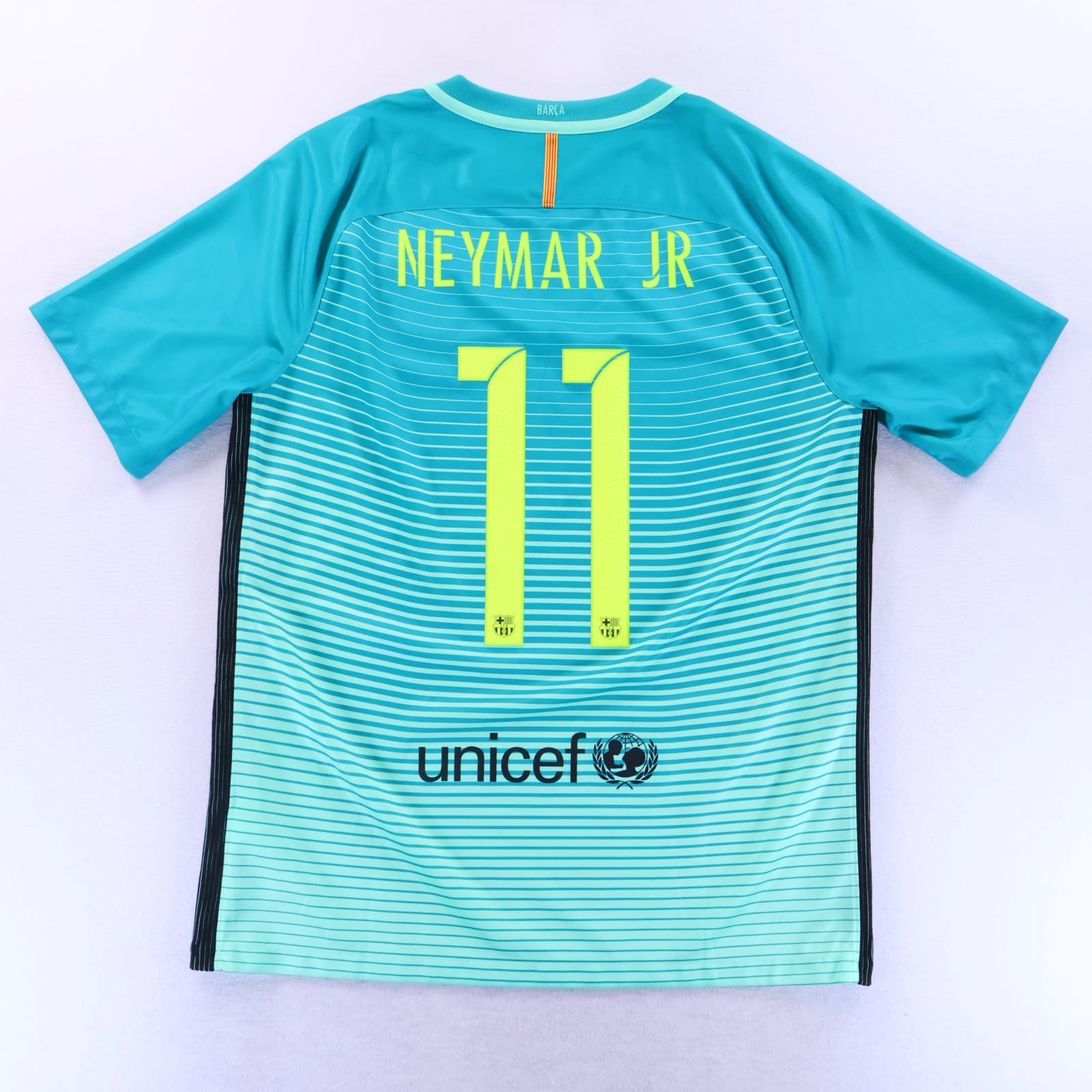 *MINT* Barcelona Neymar Jr #11 2016/17 Third Shirt - L