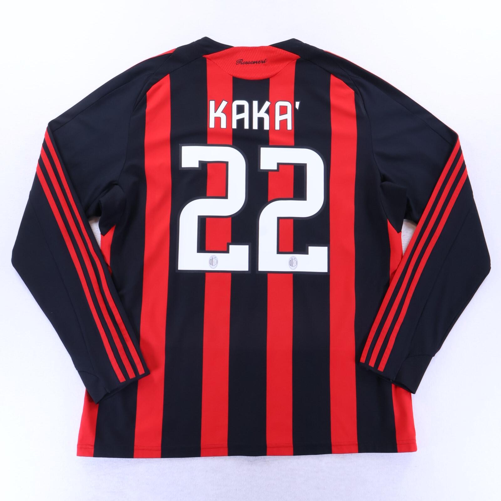 Ac Milan Kaka #22 2008/09 Home Shirt - Long Sleeve - XL