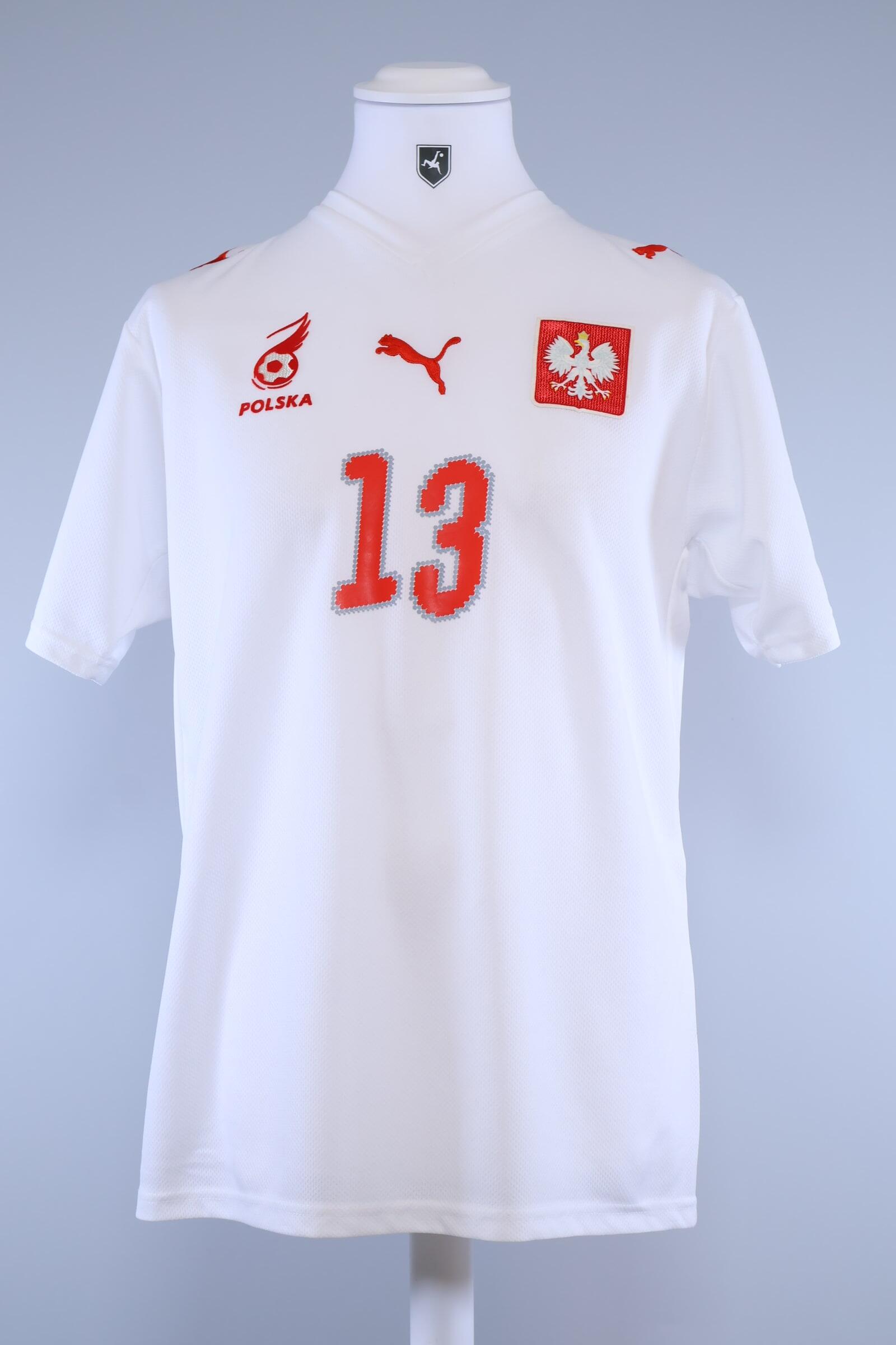 Poland 2007/09 Lewandowski #13 Home Shirt - M Authenic Original Football Shirt