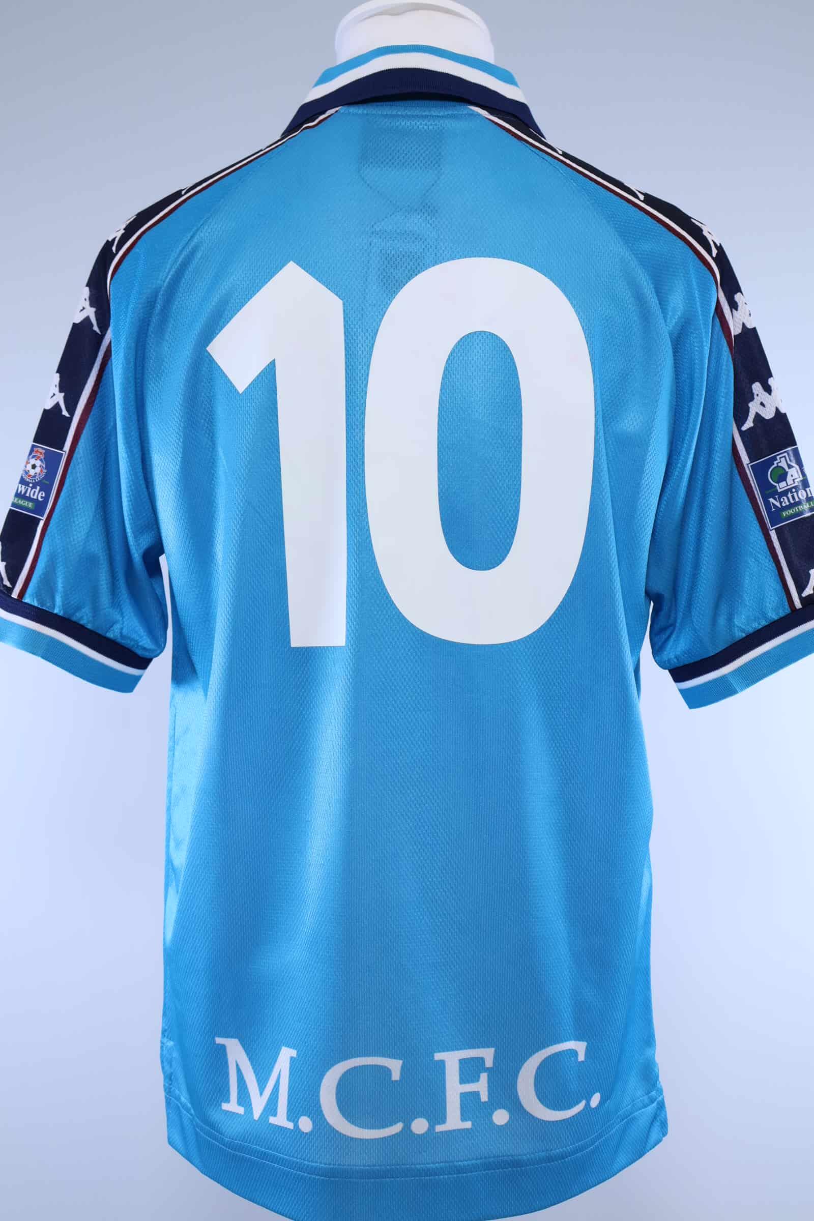 Manchester City 1997/99 #10 Home Shirt - M Authenic Original Football Shirt